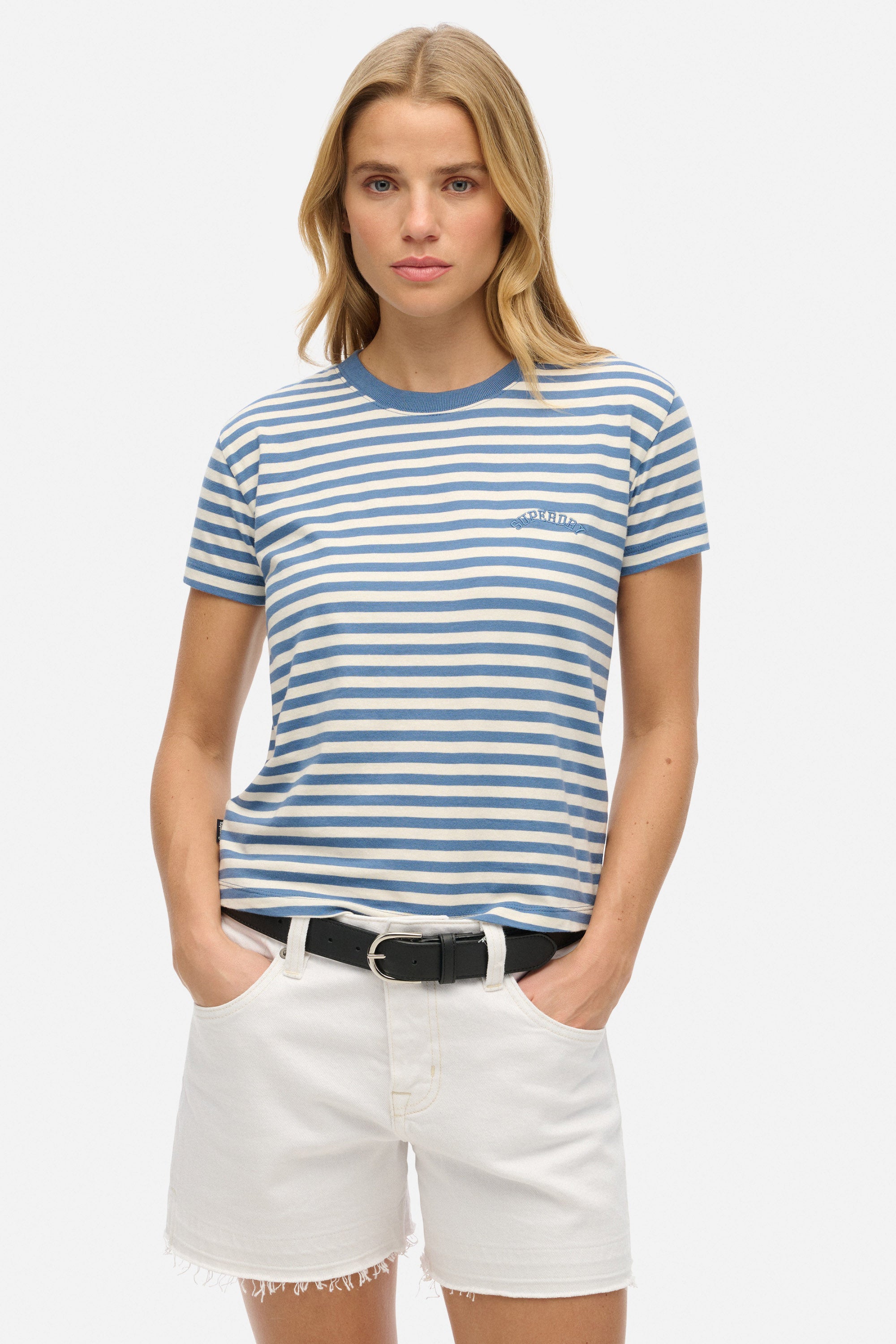 T-Shirt - Tidal Blue Stripe