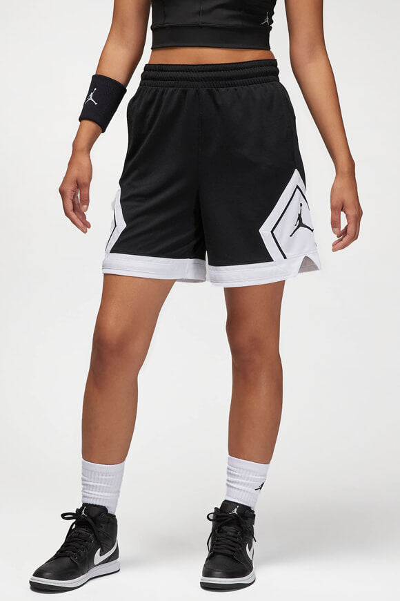 Diamond Mesh Shorts - Black + White