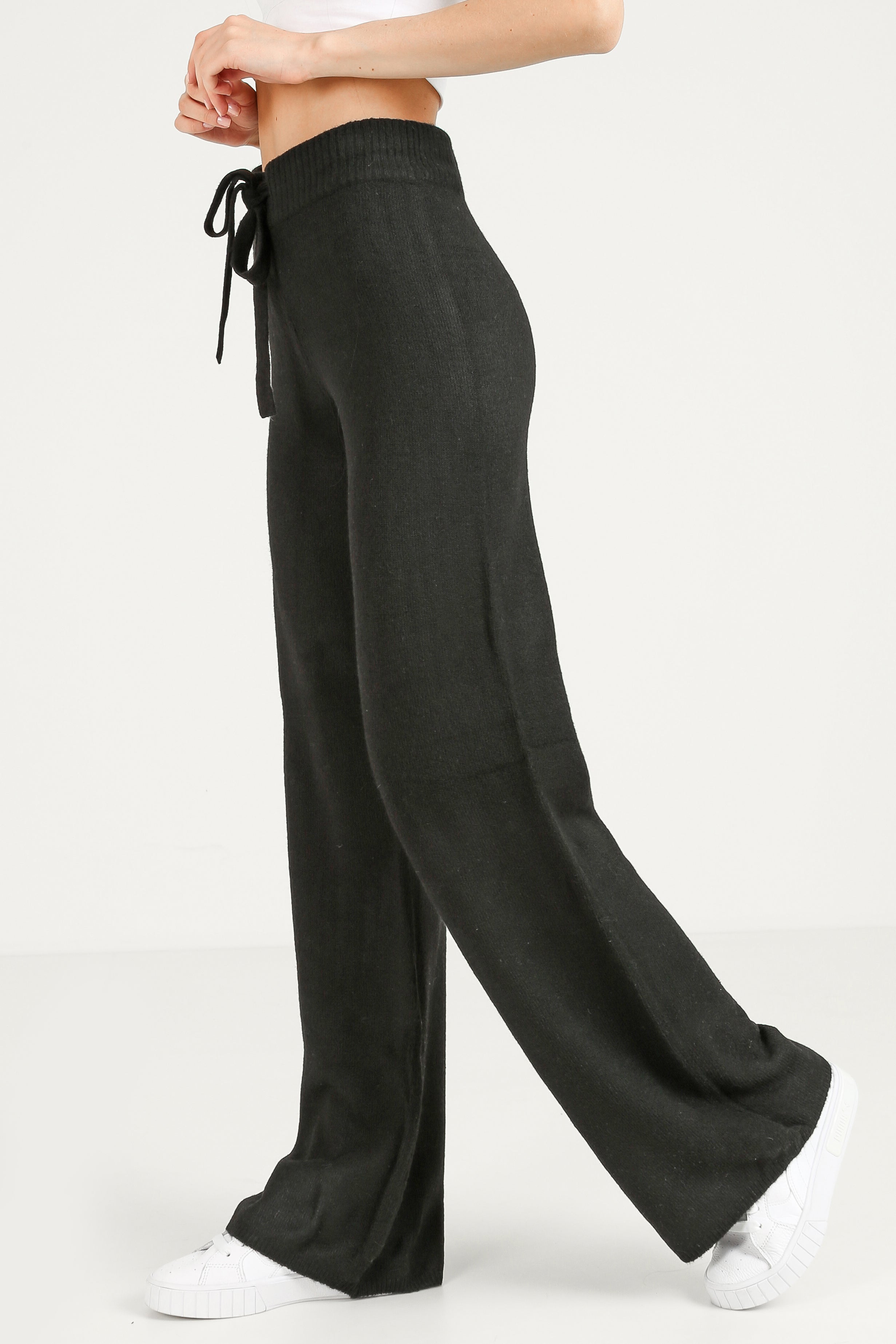 Pantalon en tricot - Noir