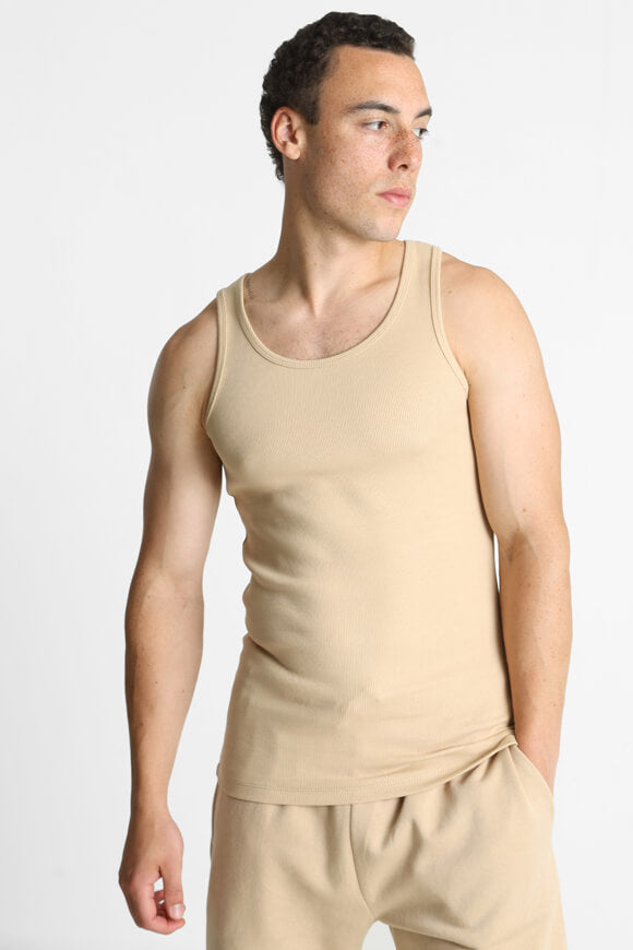 Canotta a coste - Beige