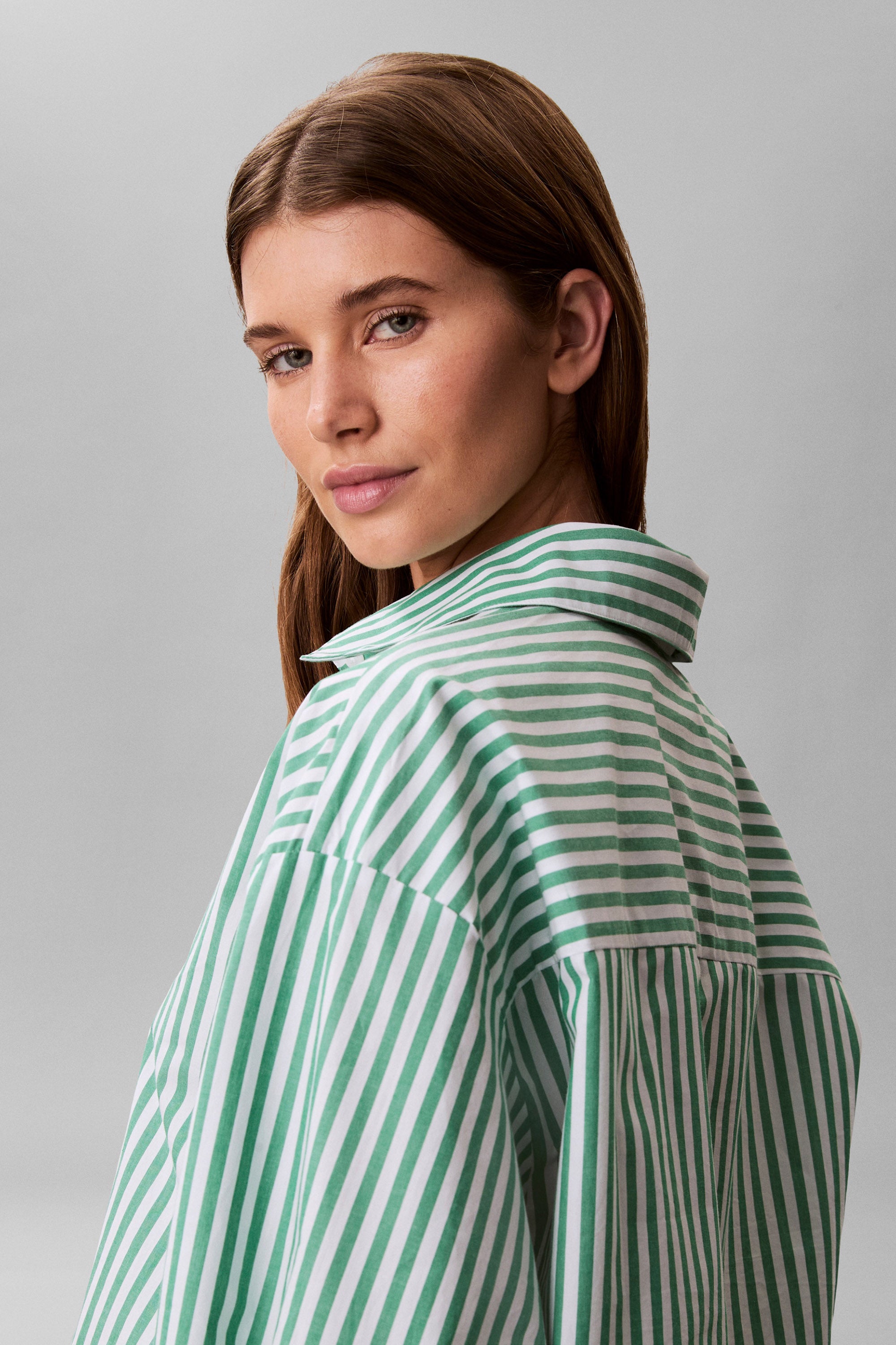 Crop Hemd - Gras Green