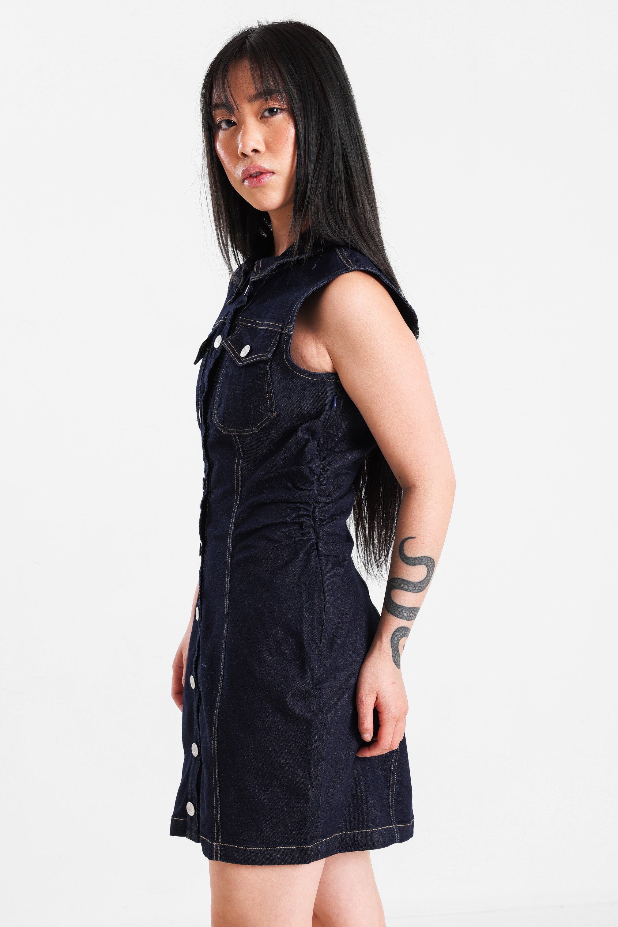 Jeans Minikleid - Dunkelblau