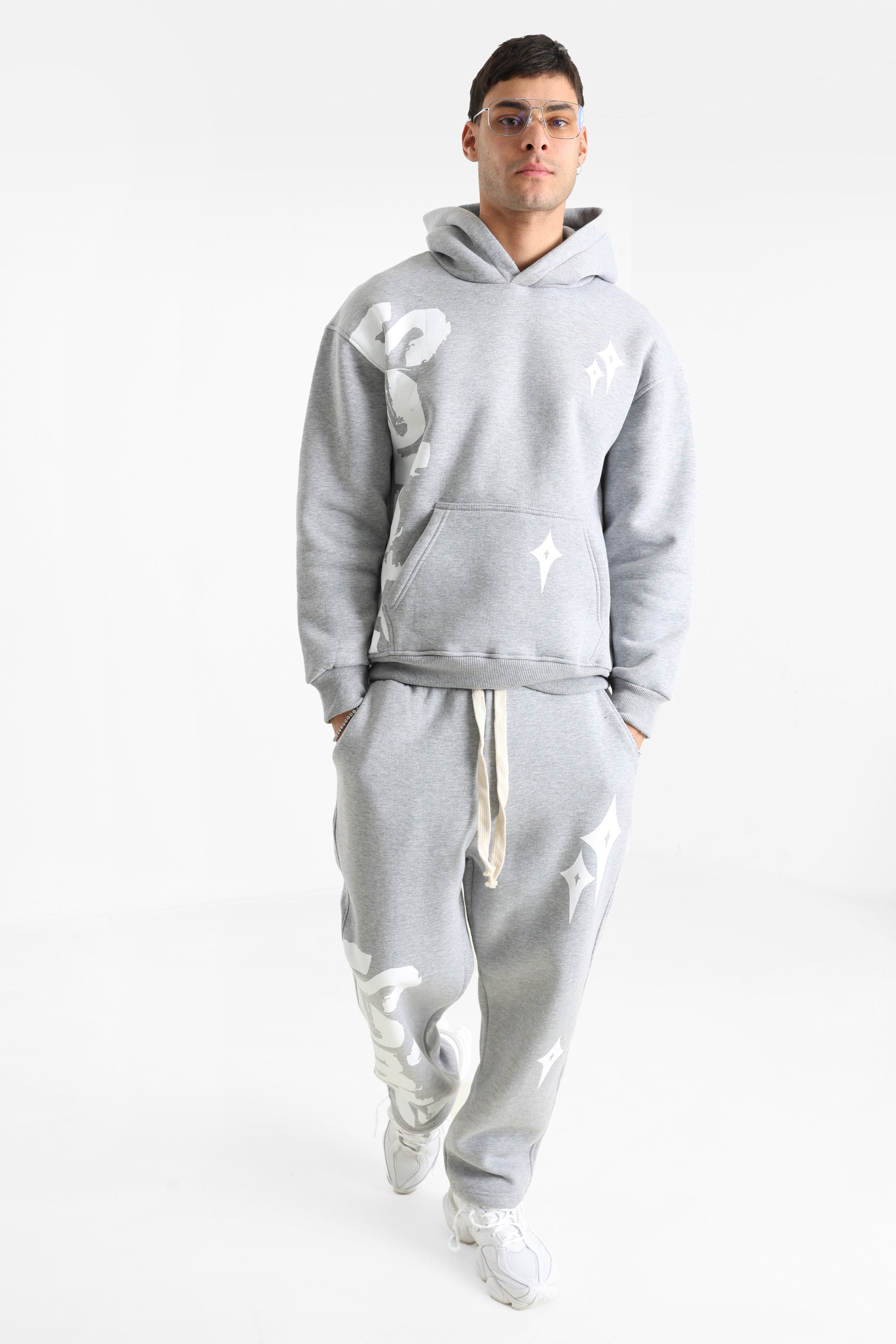 Kapuzensweatshirt - Grey