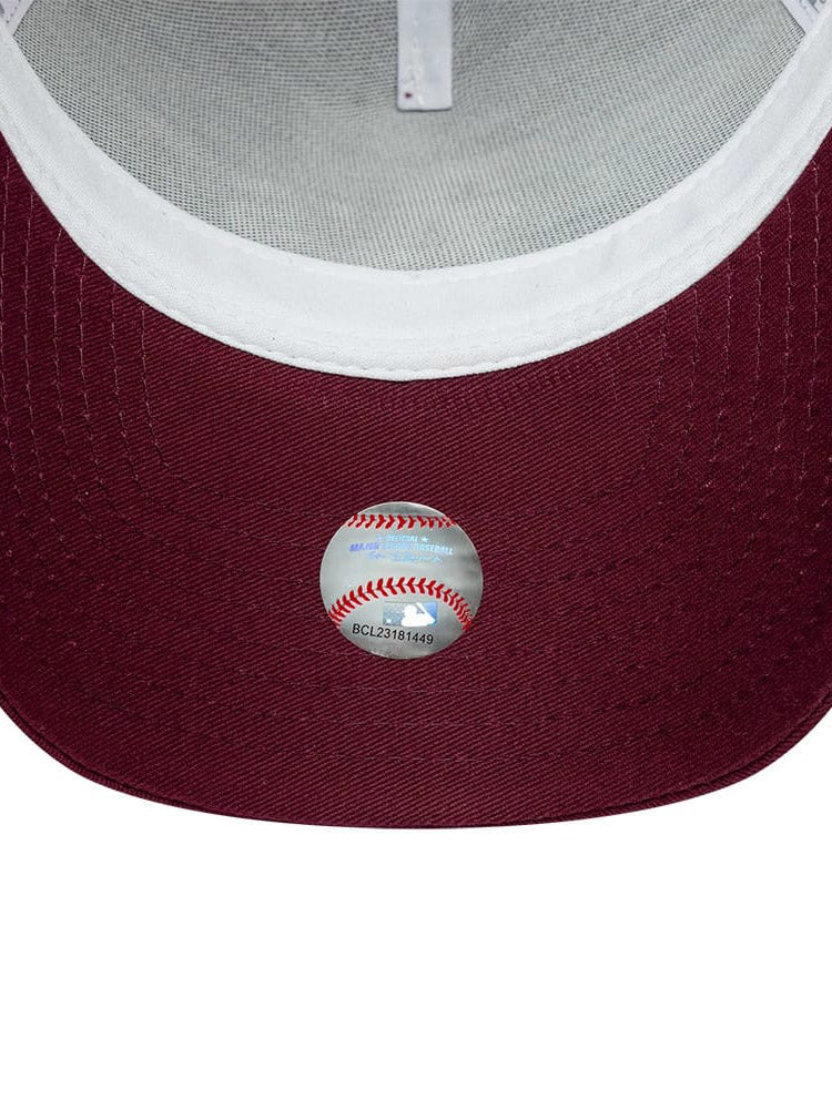 Cappellino trucker / snapback - Bordeaux + White