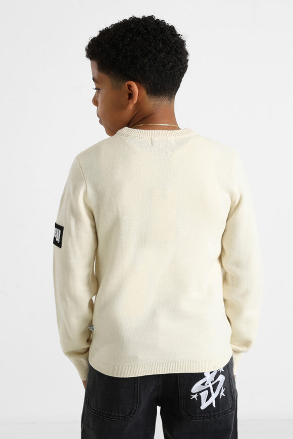 Pull en maille fine - blanc cassé