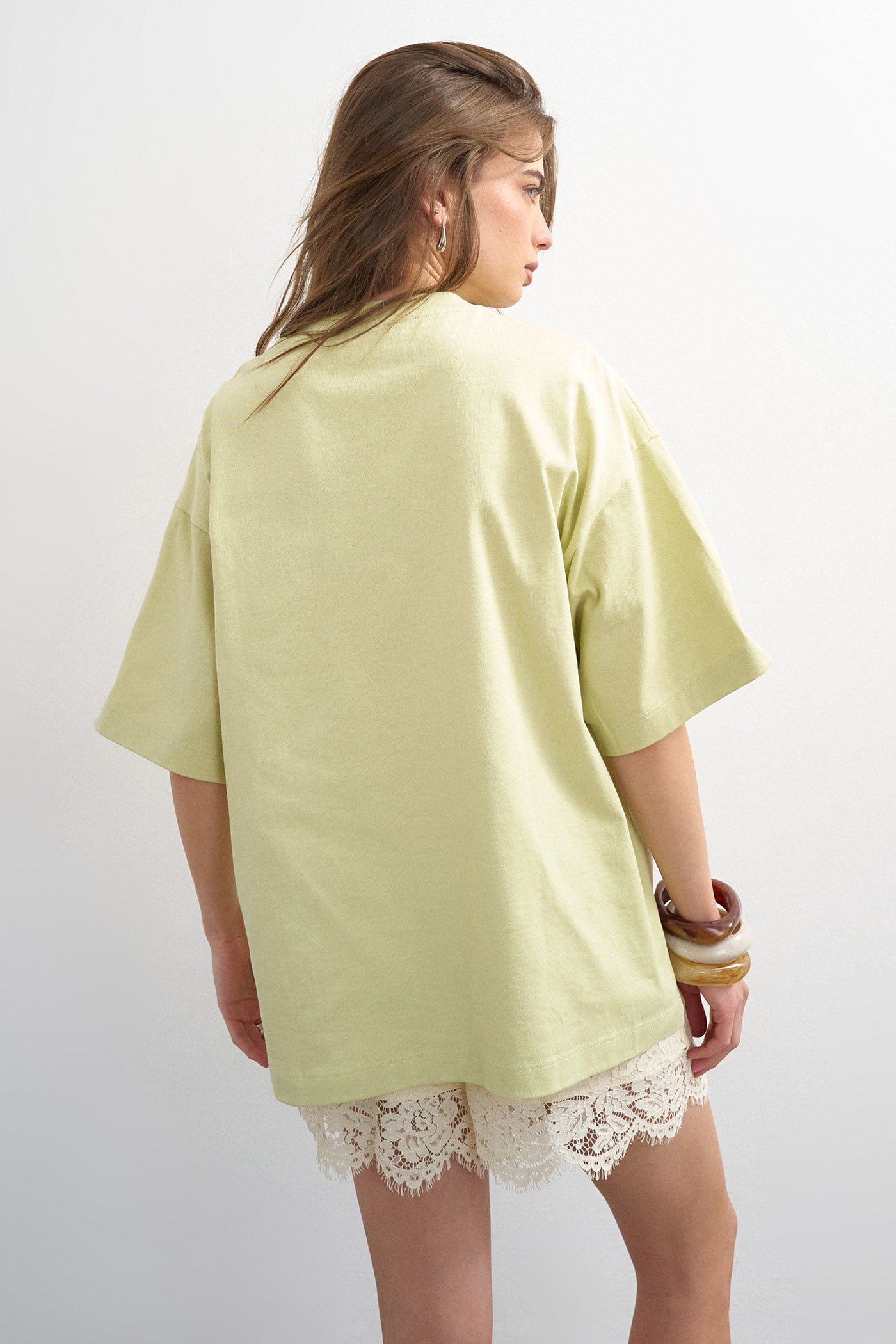 TSLAVA Oversize T-Shirt - Lime Green