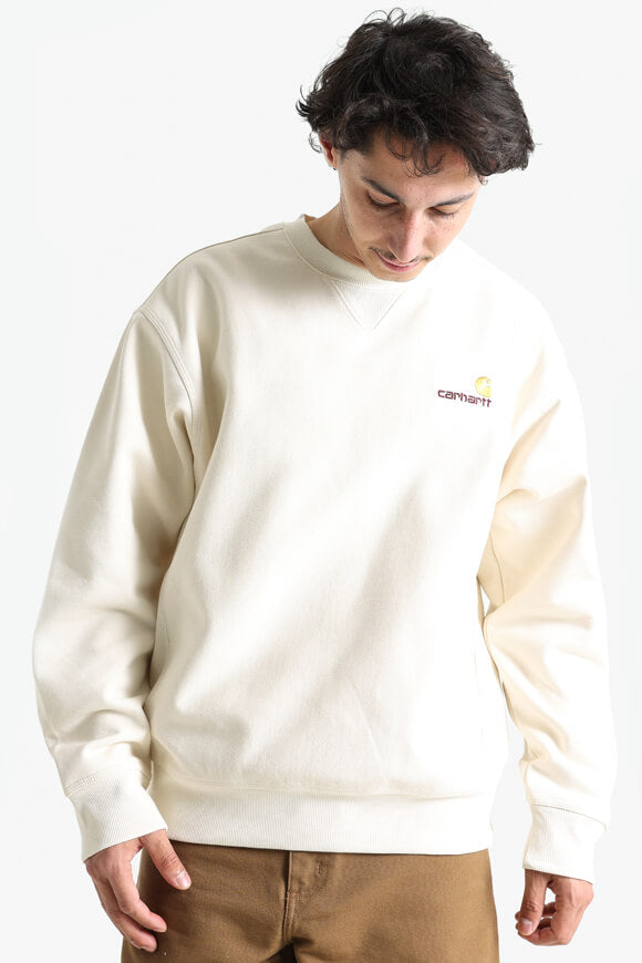 American Script Oversize Sweatshirt - Natural