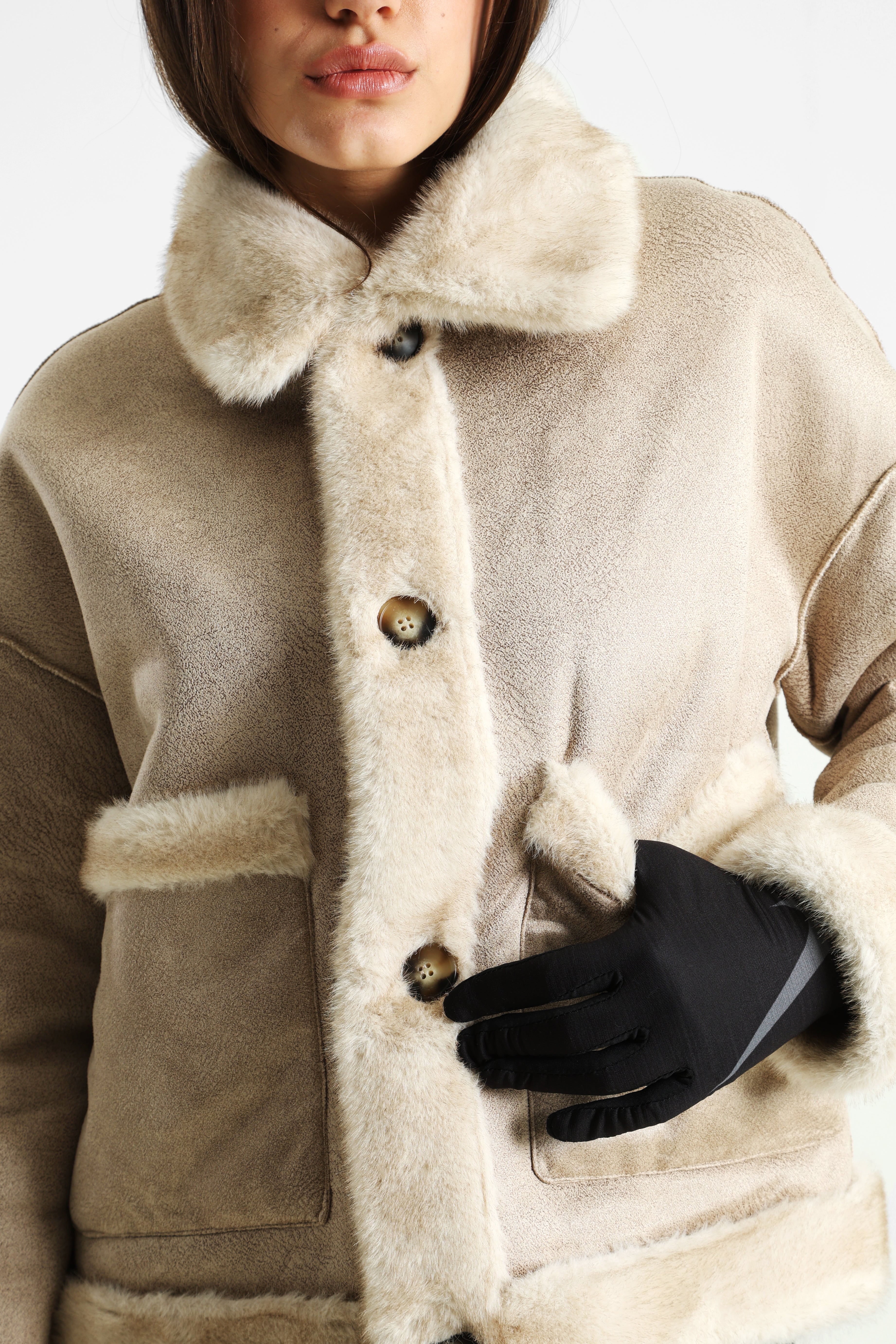 Giacca reversibile - Beige chiaro