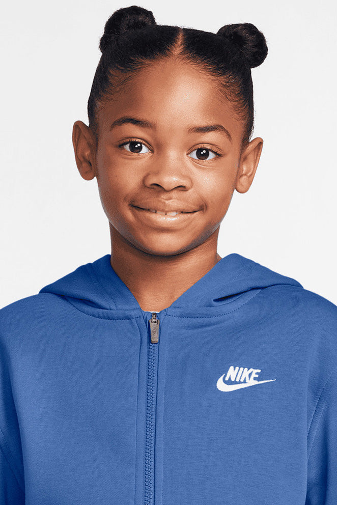 Sportswear Club Fleece Kapuzensweatjacke - Comet Blue