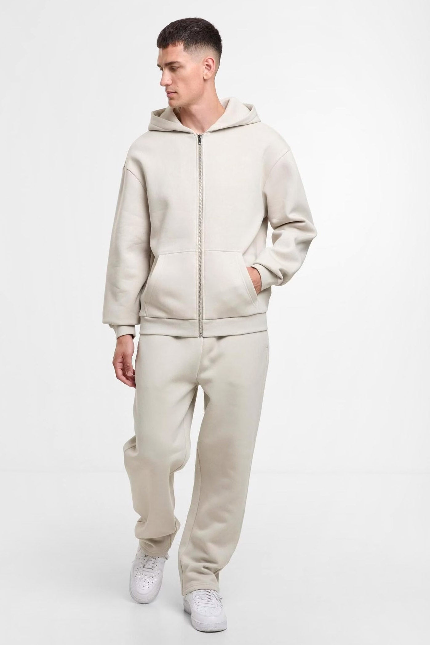 Fluffy Kapuzensweatjacke - Cloud