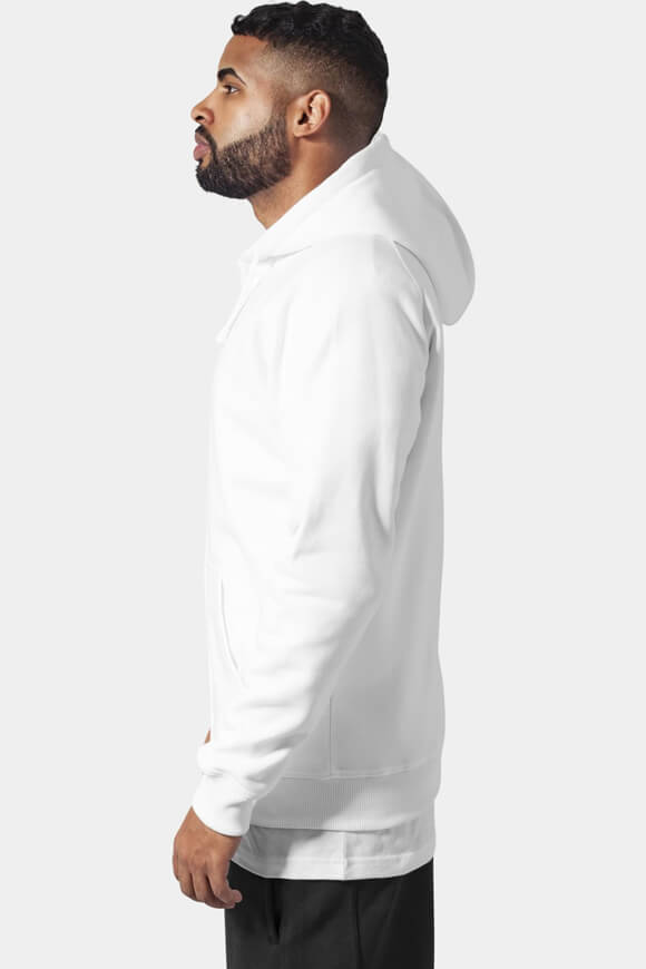 Oversize Kapuzensweatjacke - White
