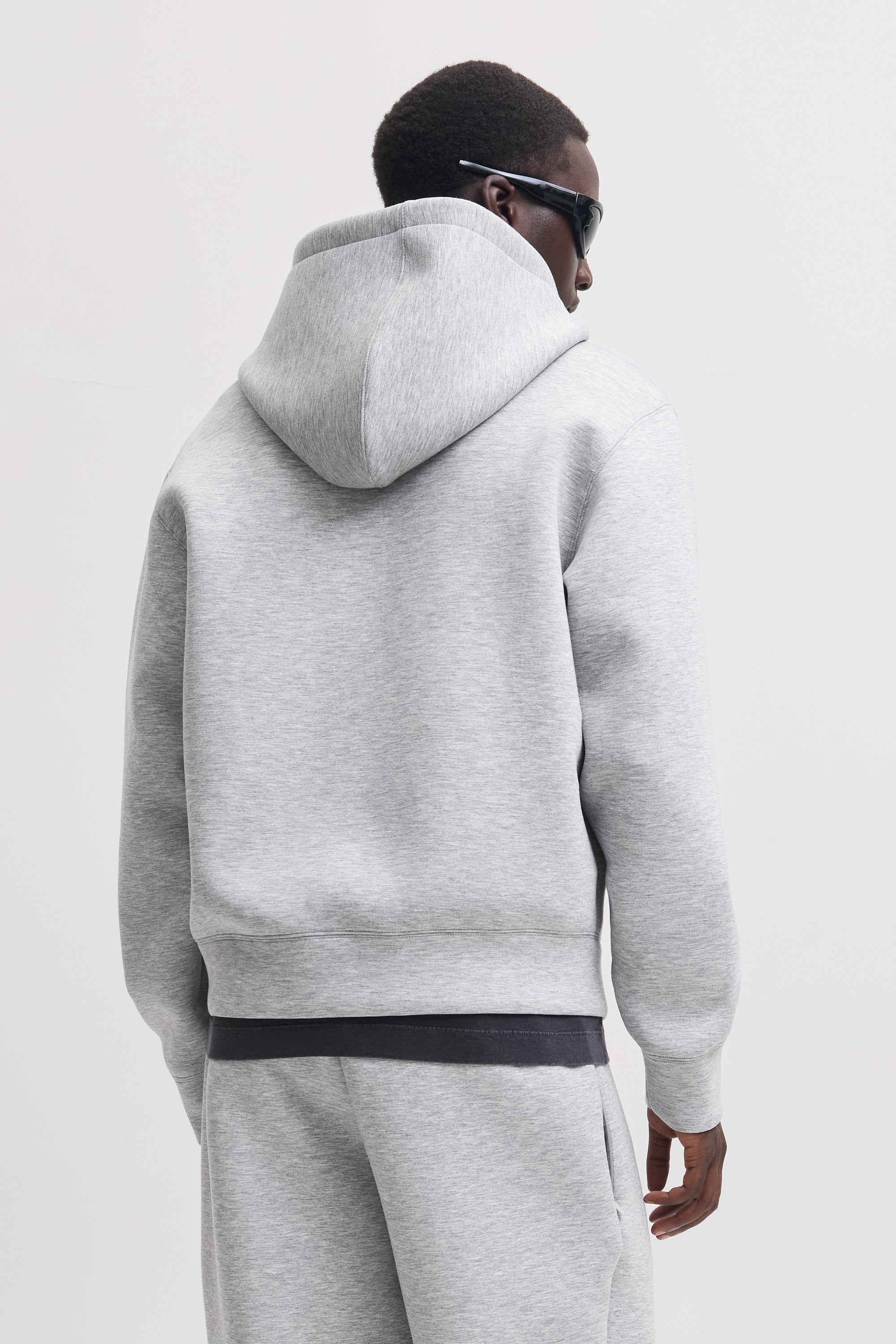 JCOLEGACY felpa con cappuccio e zip - Grey Heather