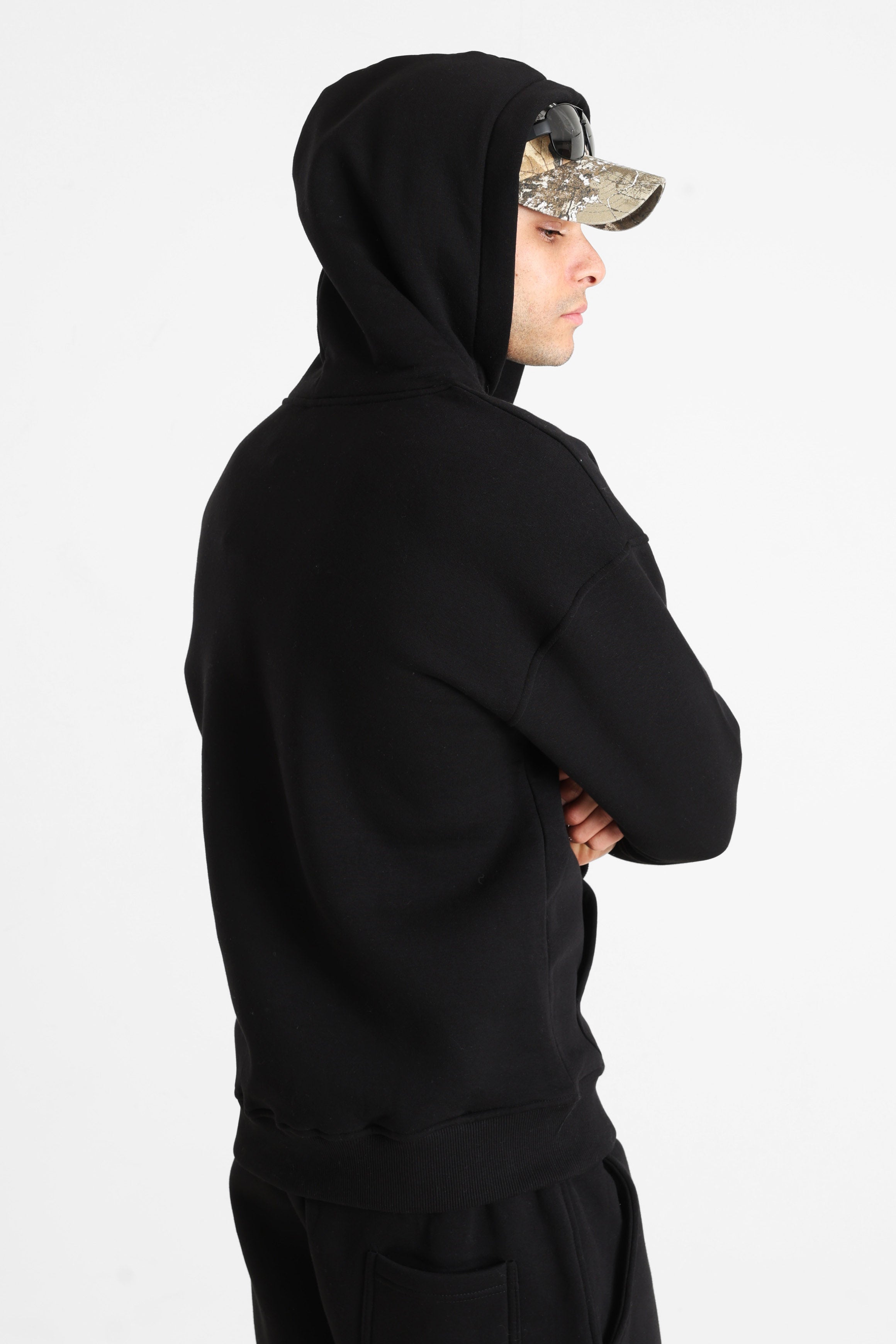 Kapuzensweatshirt - Black