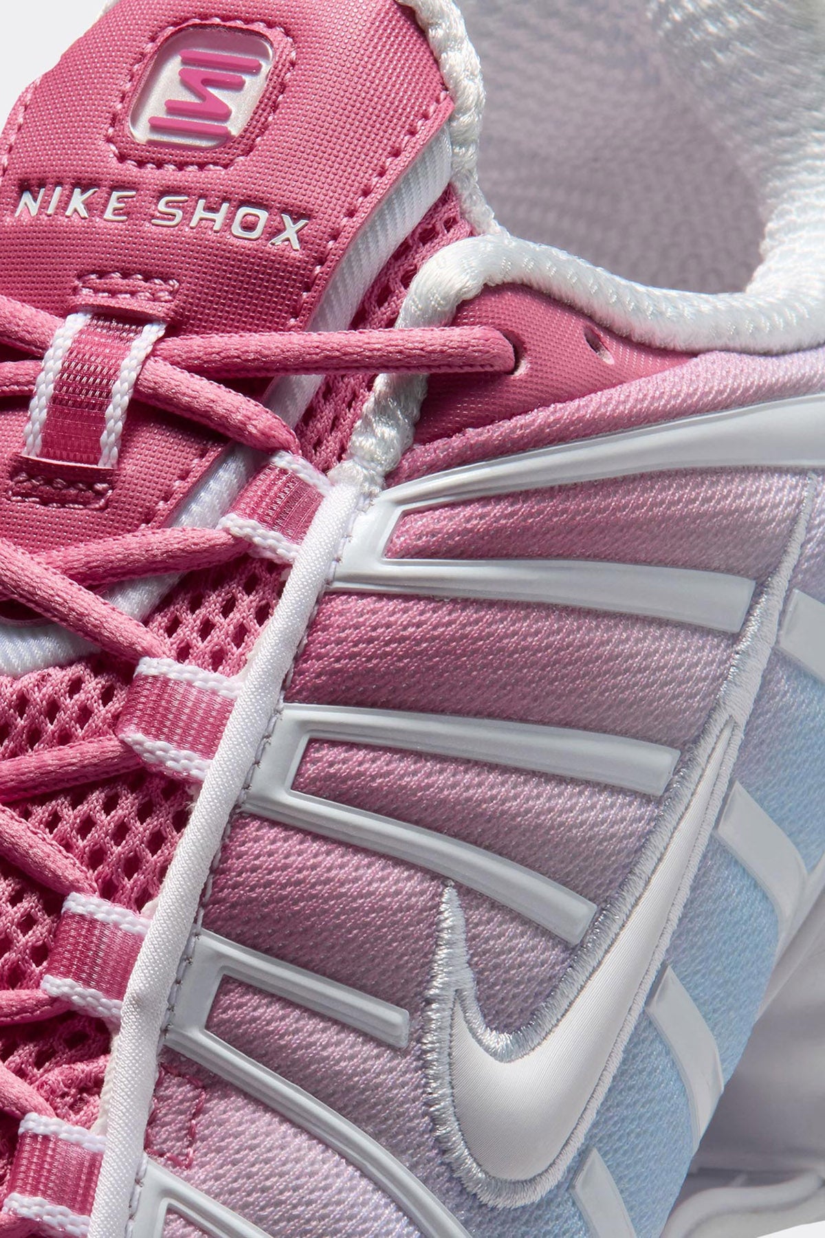 Shox TL Fade Sneakers - White + Football Grey + Peony