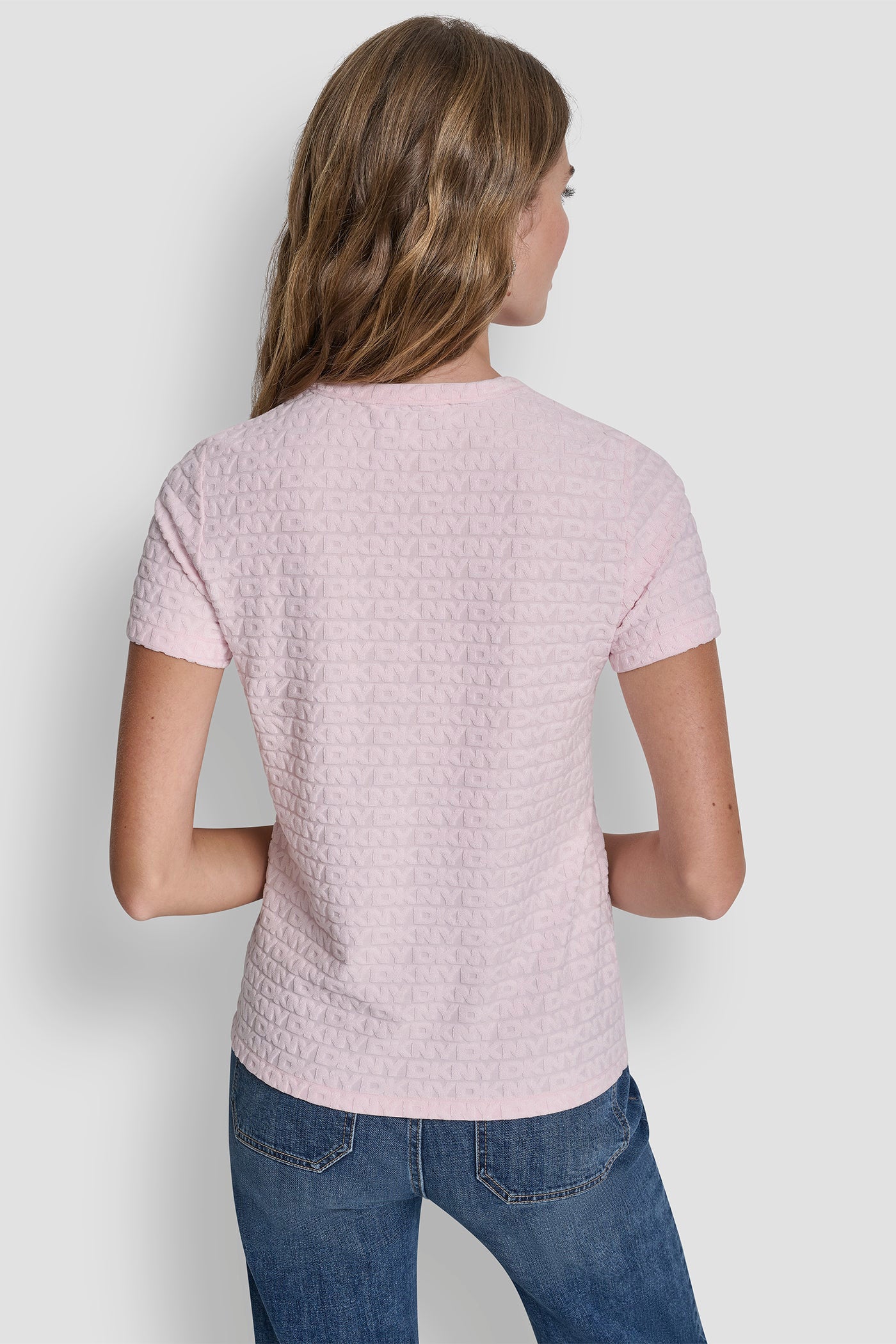 Jacquard T-shirt - Pink Moon