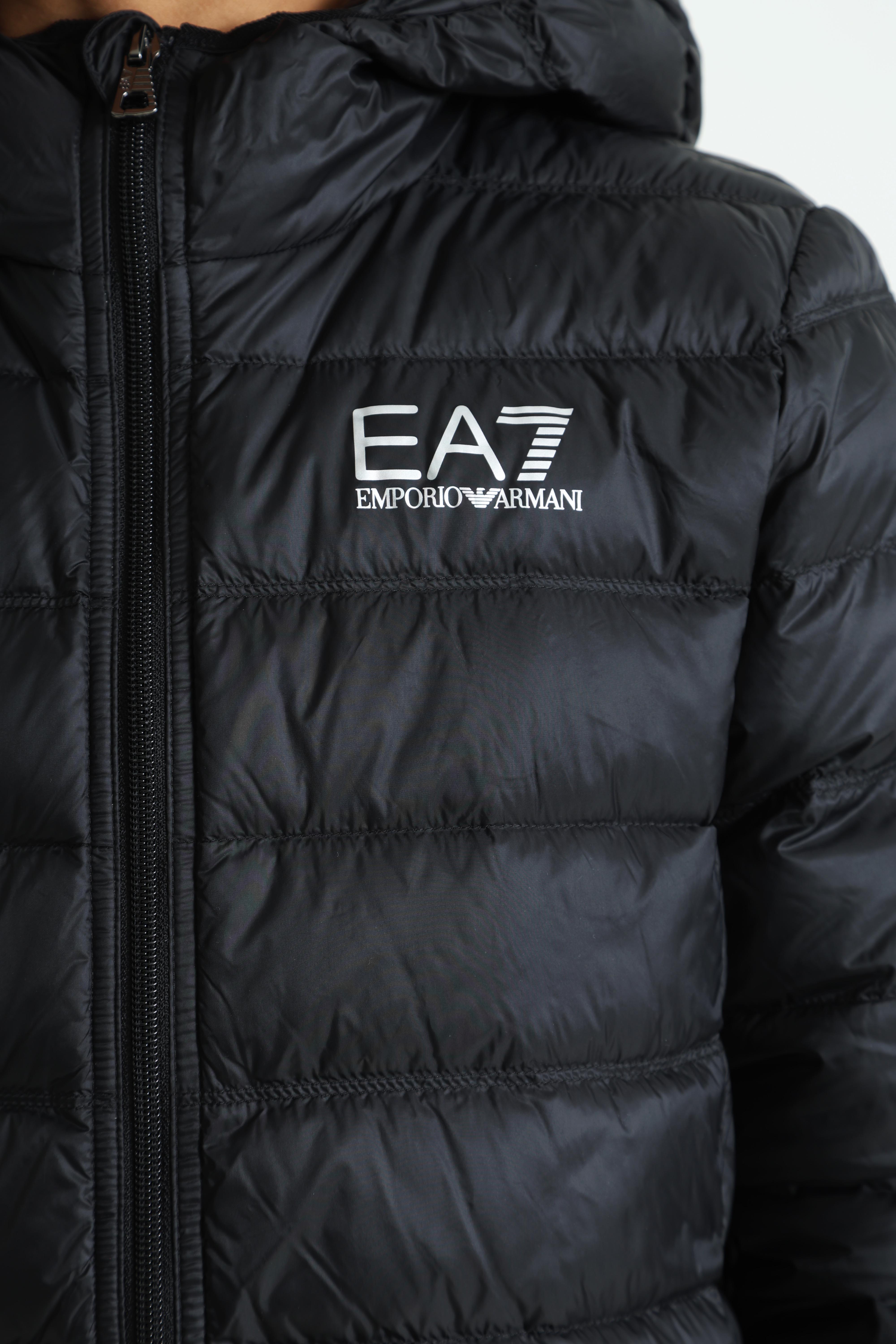 Leichte gesteppte Daunenjacke - Black