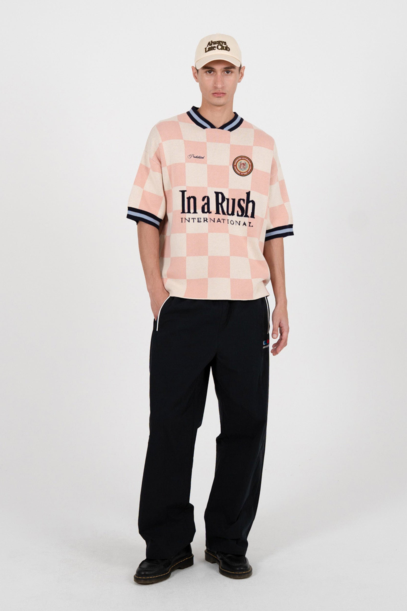 Victory Strick T-Shirt - Rosa