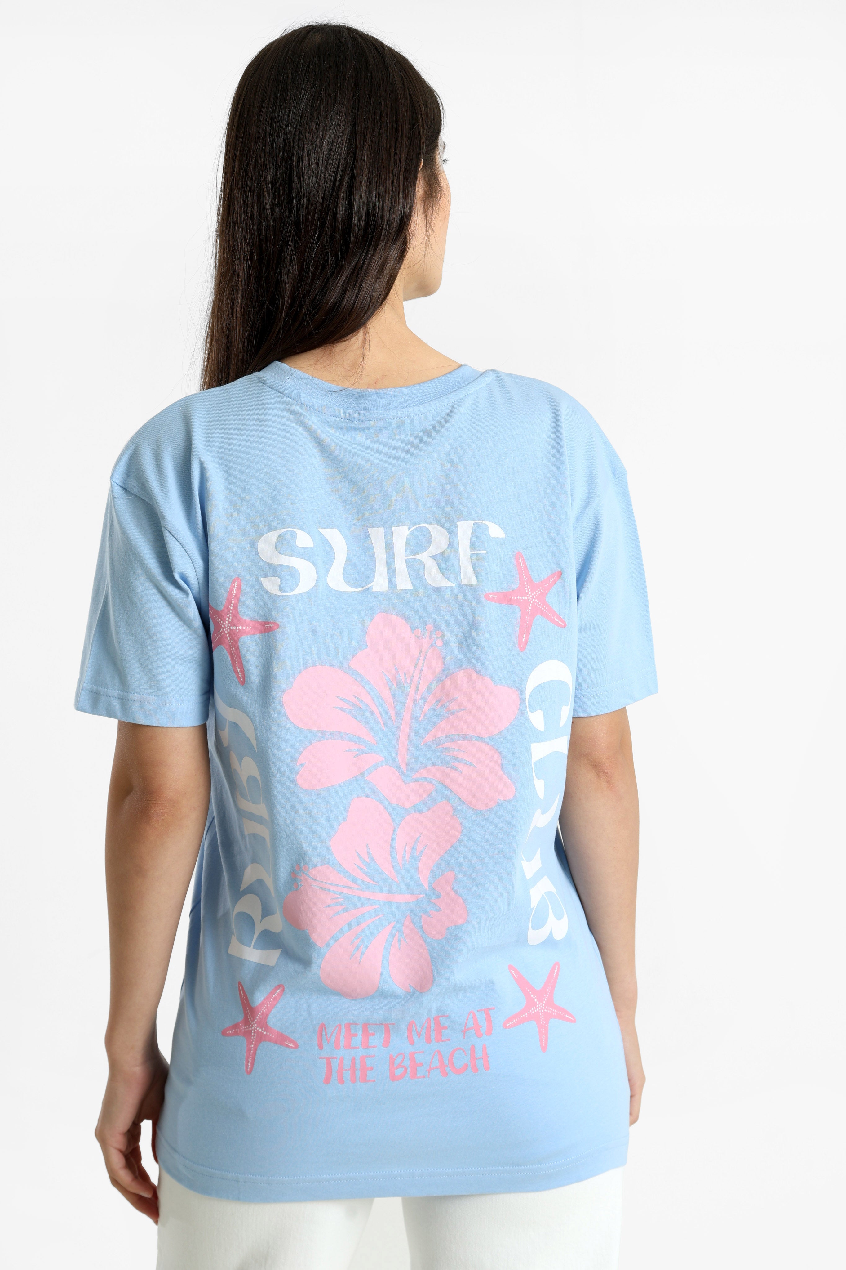 Long T-Shirt - Hellblau