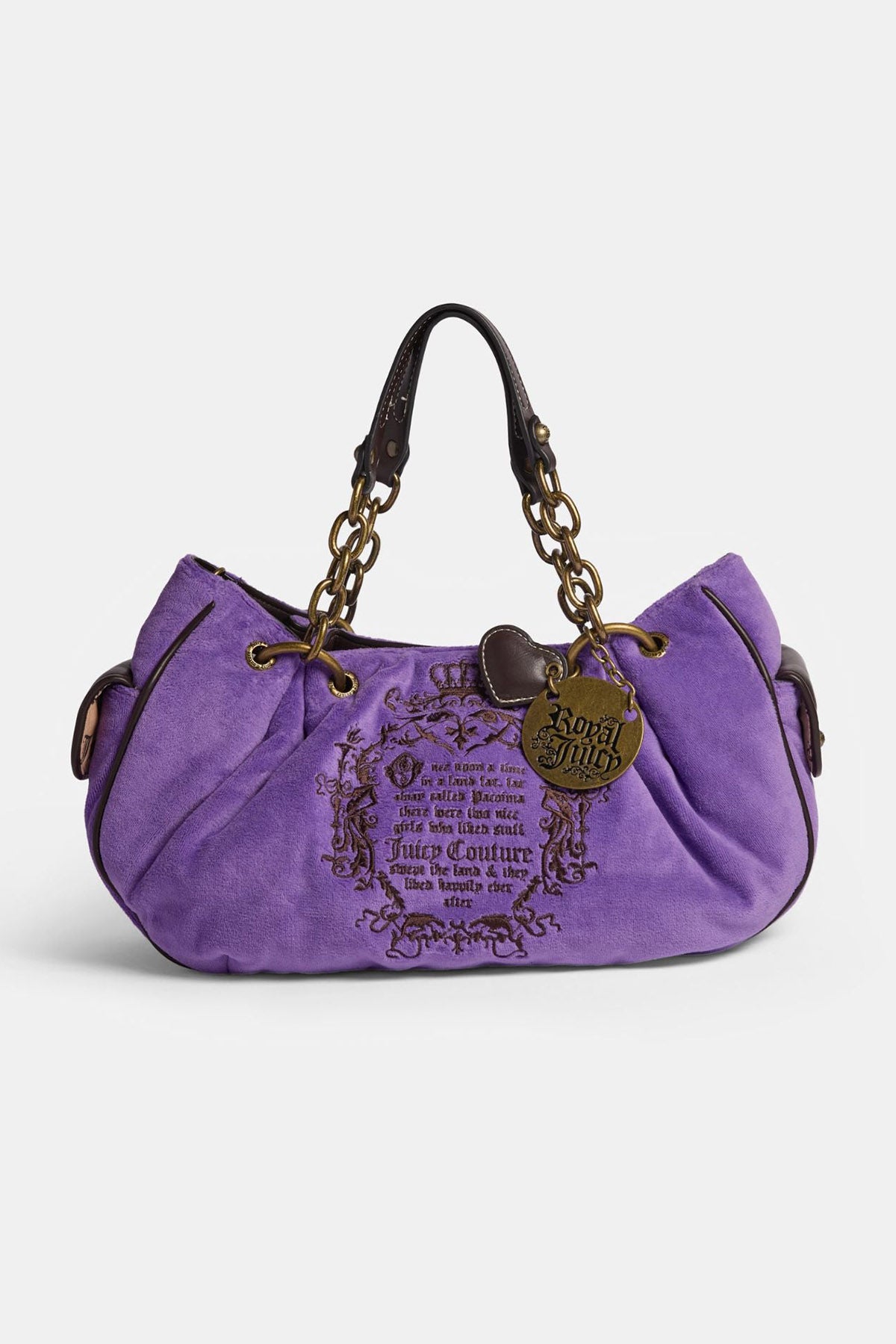 Samt Handtasche - Ultraviolet