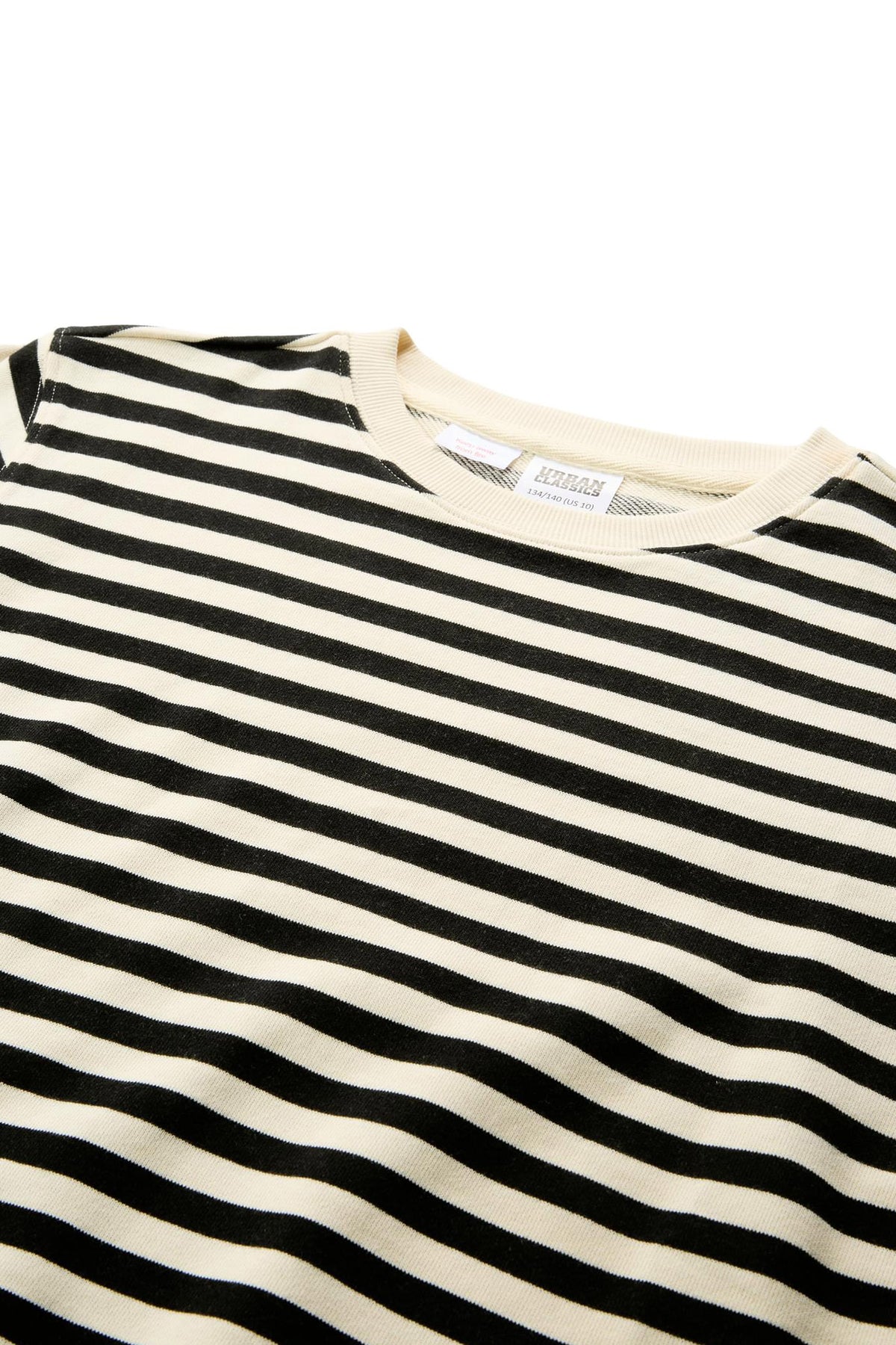 Striped Sweatshirt - Whitesand + Black