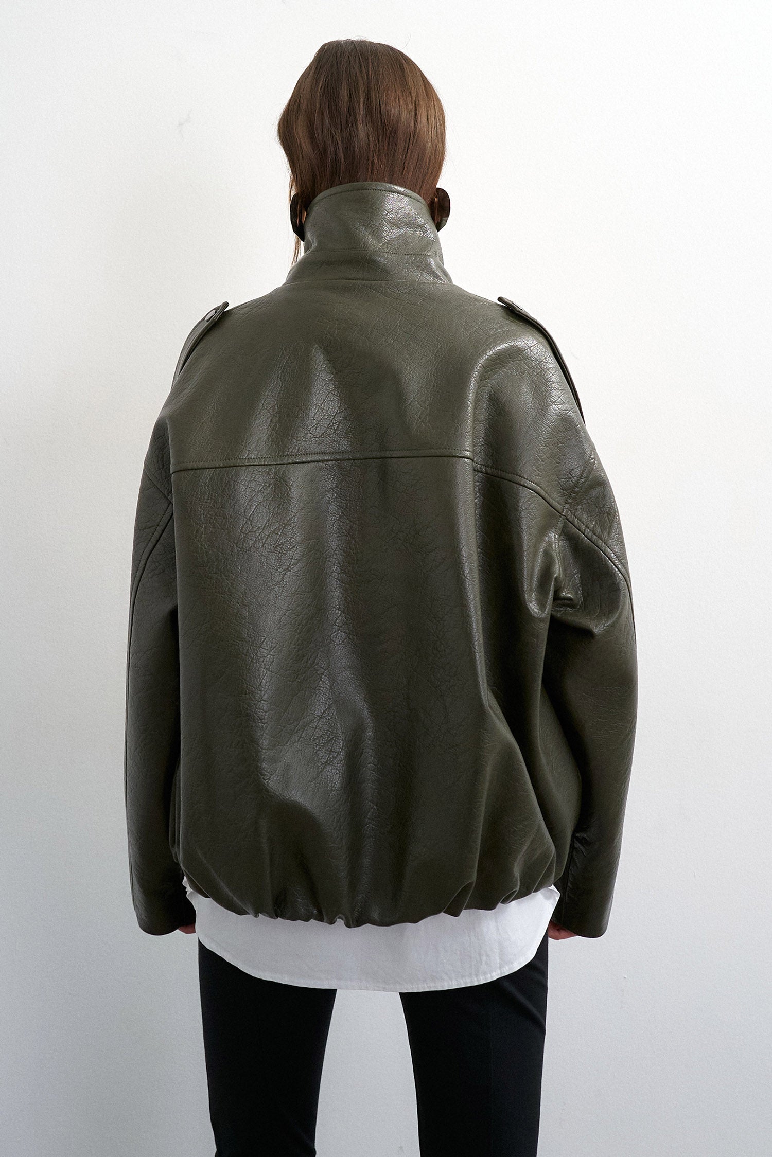 TSTOMA veste en similicuir - Green Bee