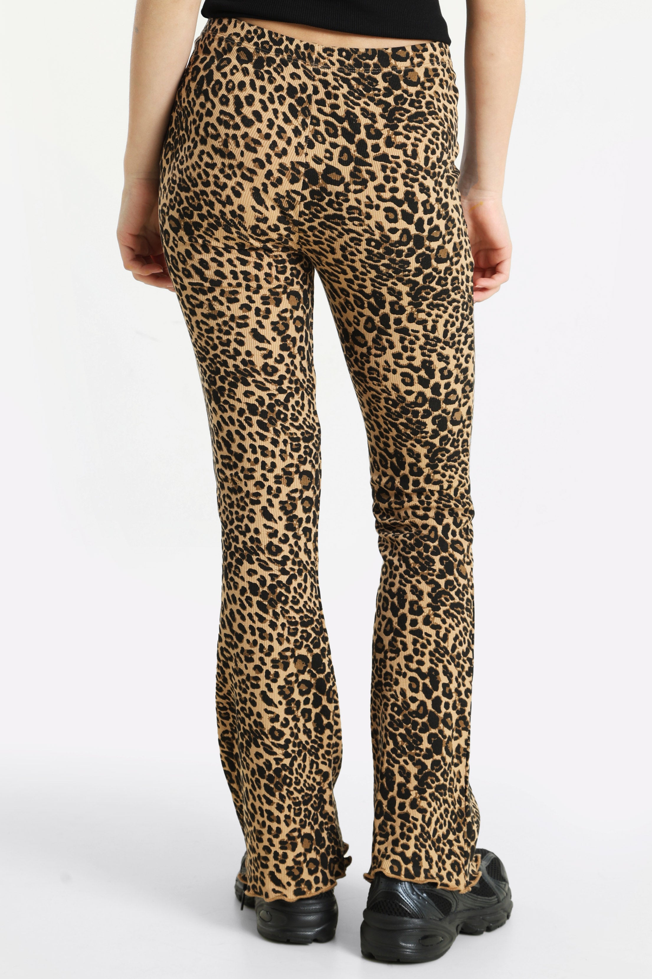 Ribbed flare leggings - Leo