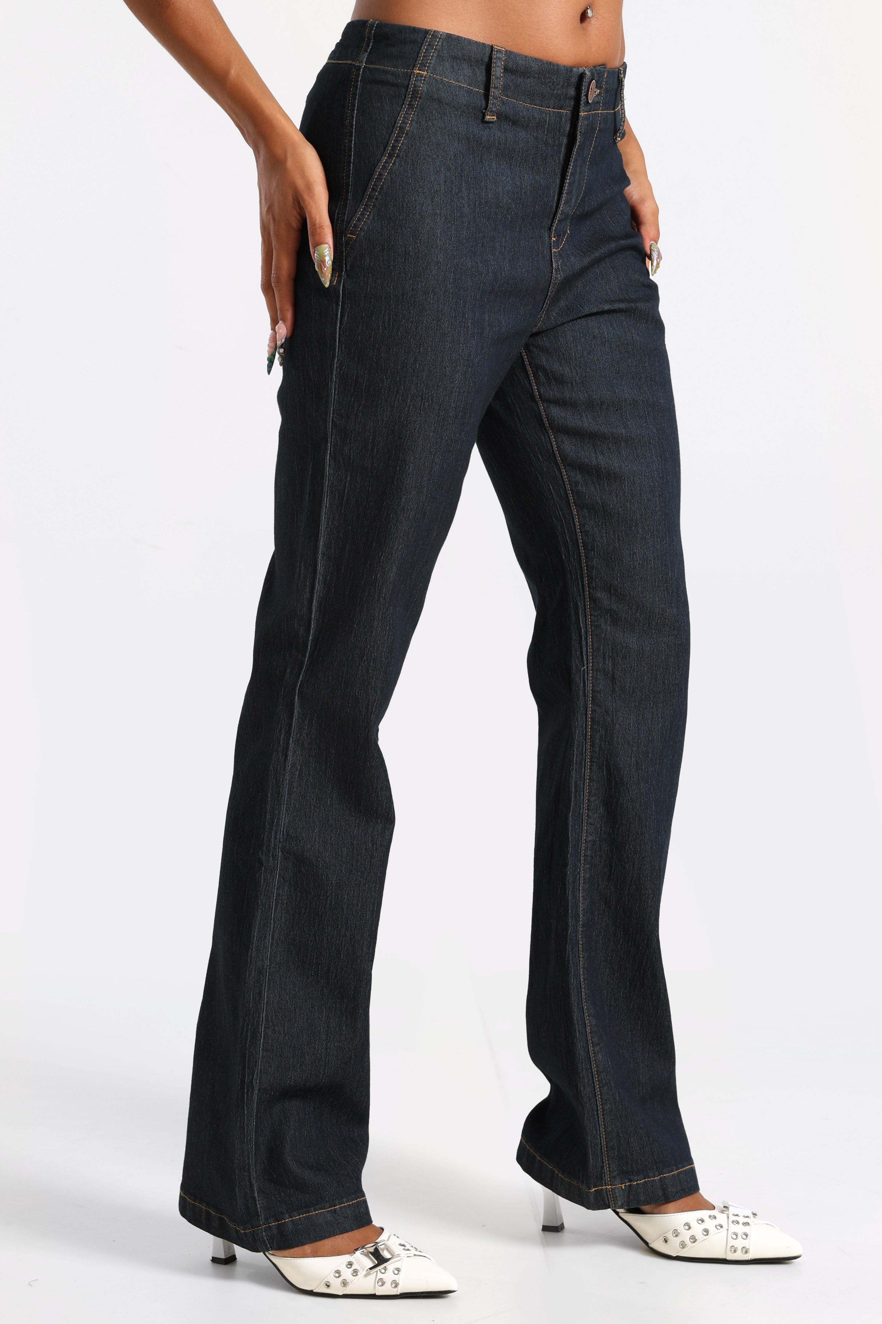 Pantalone in tessuto - Bleu foncé