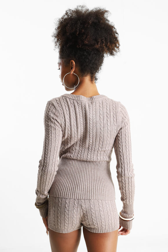 Maglione in maglia - Brun chiné