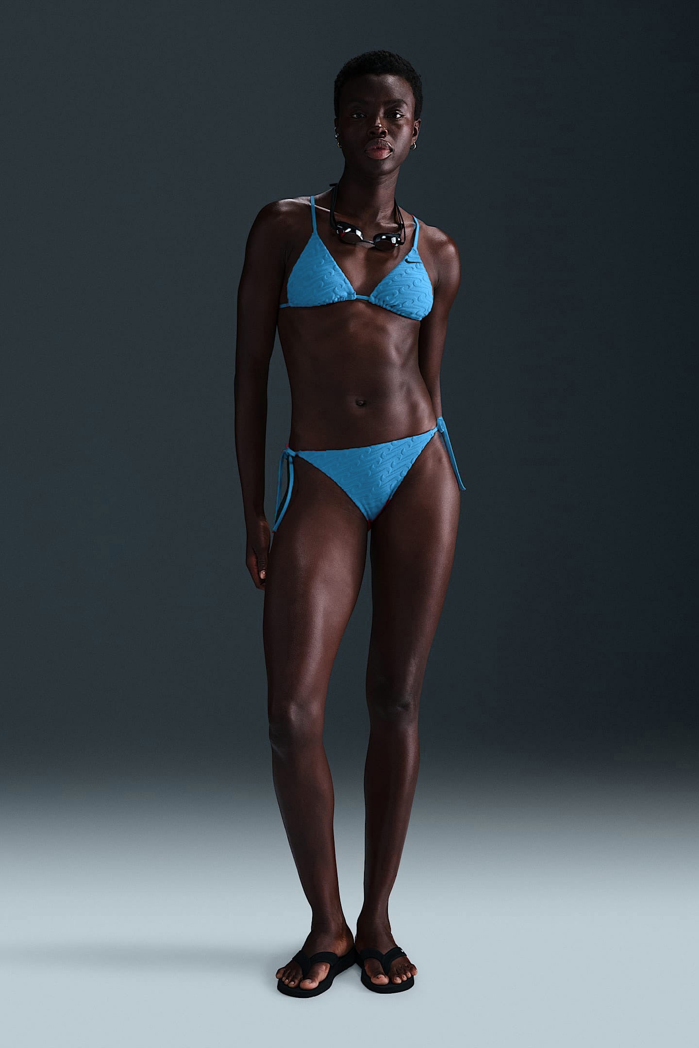 Triangle bikini top - University Blue