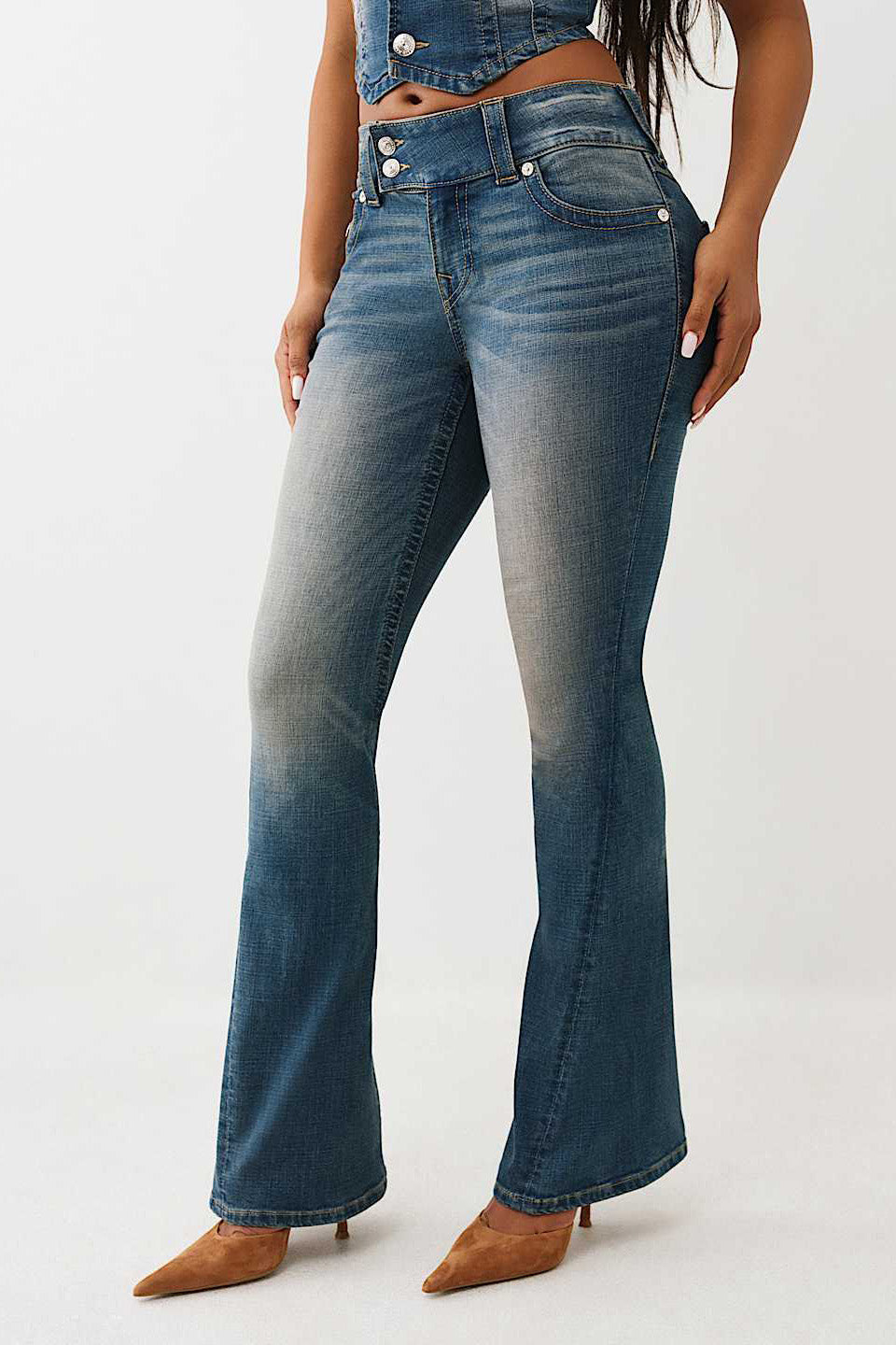 Jeans Joey Flare - Perla brillante