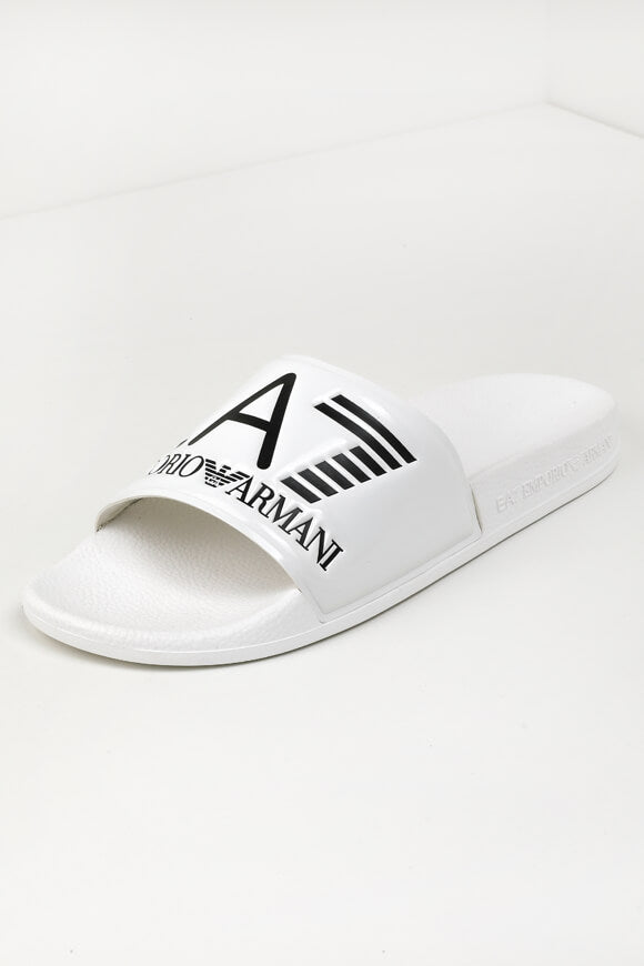 Pantoletten - Weiss + Schwarz