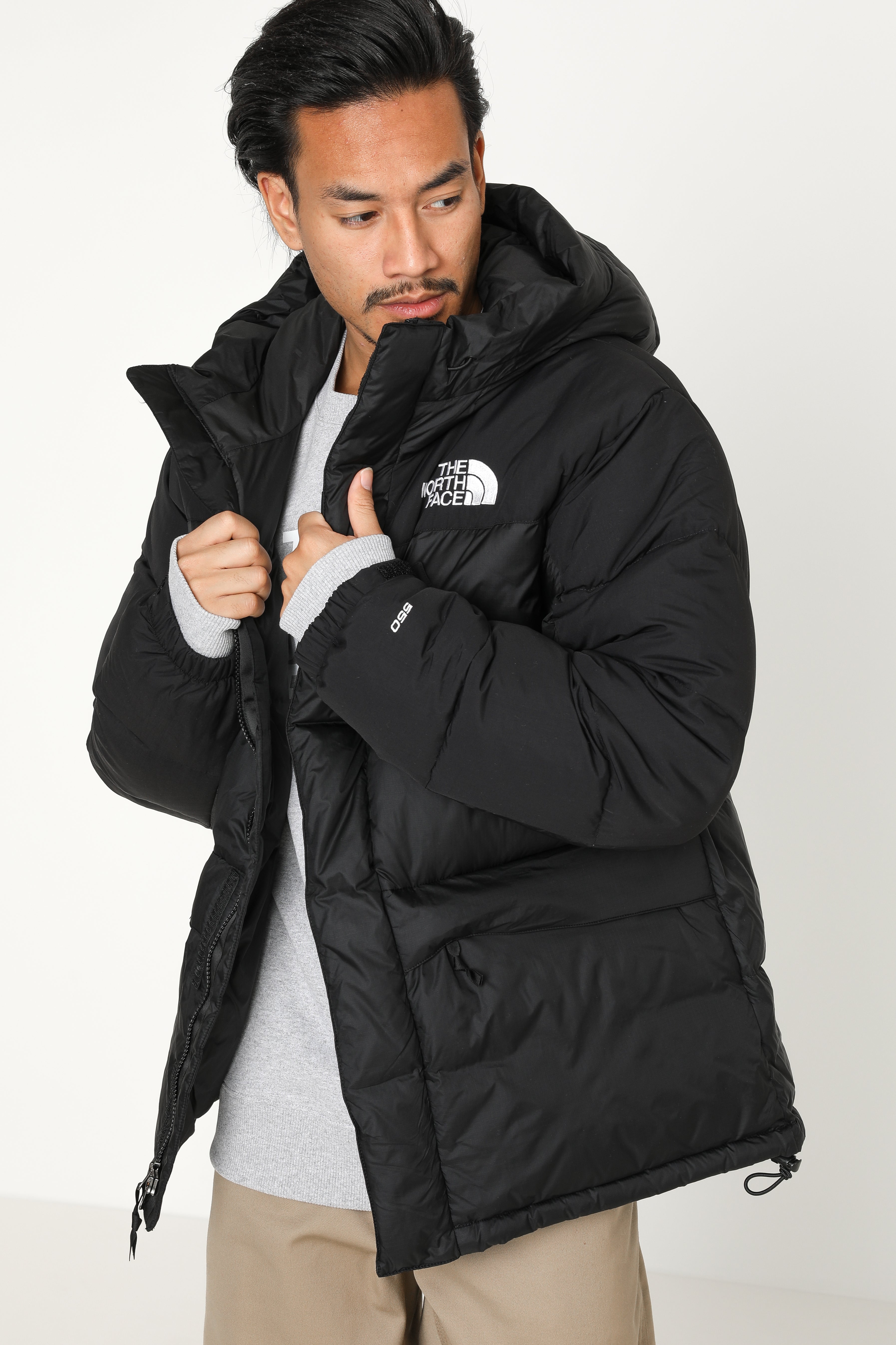 Puffer Daunenjacke - Schwarz + Weiss