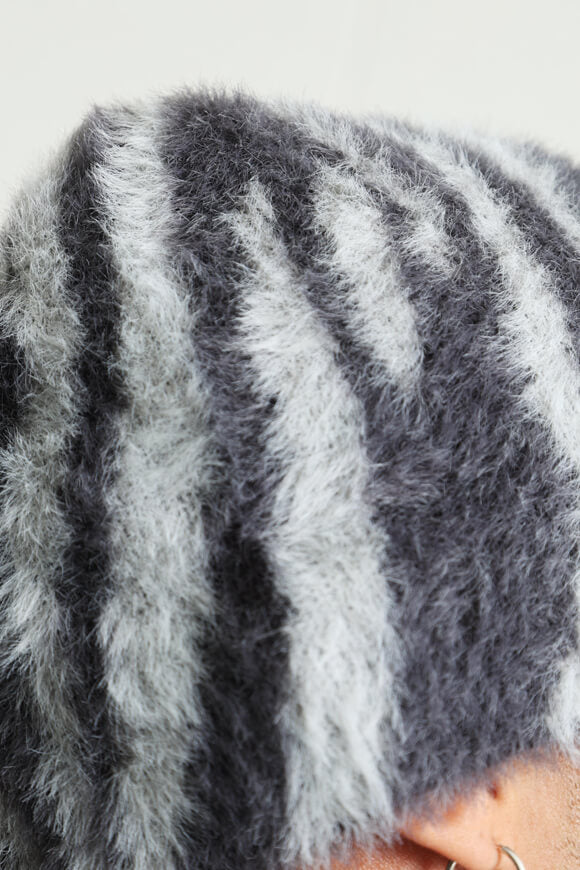 Bonnet Hairy - Gris clair + Anthracite