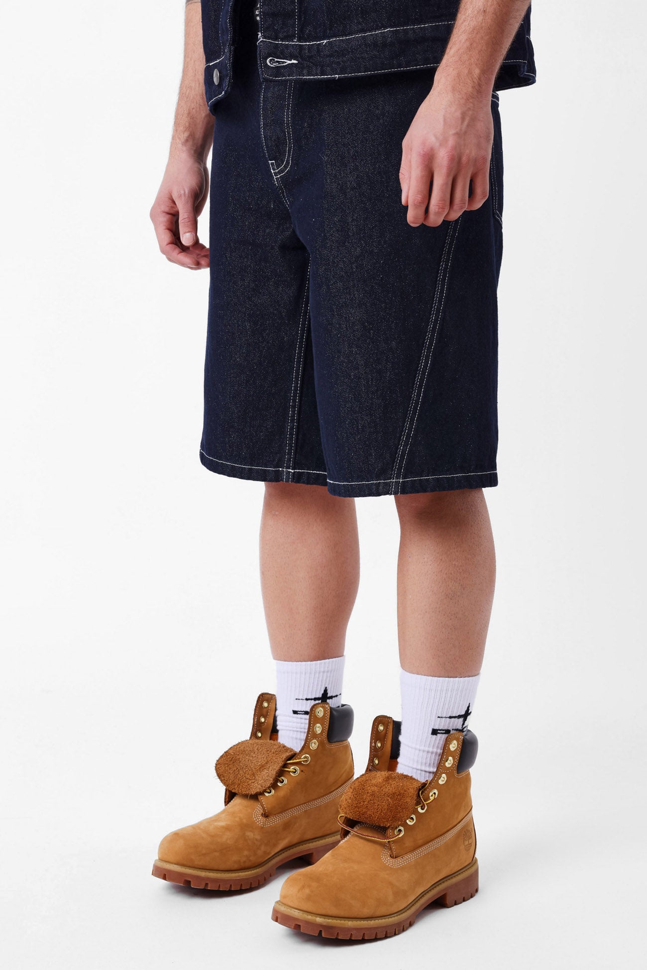 Jeansshorts - Dark Blue Denim