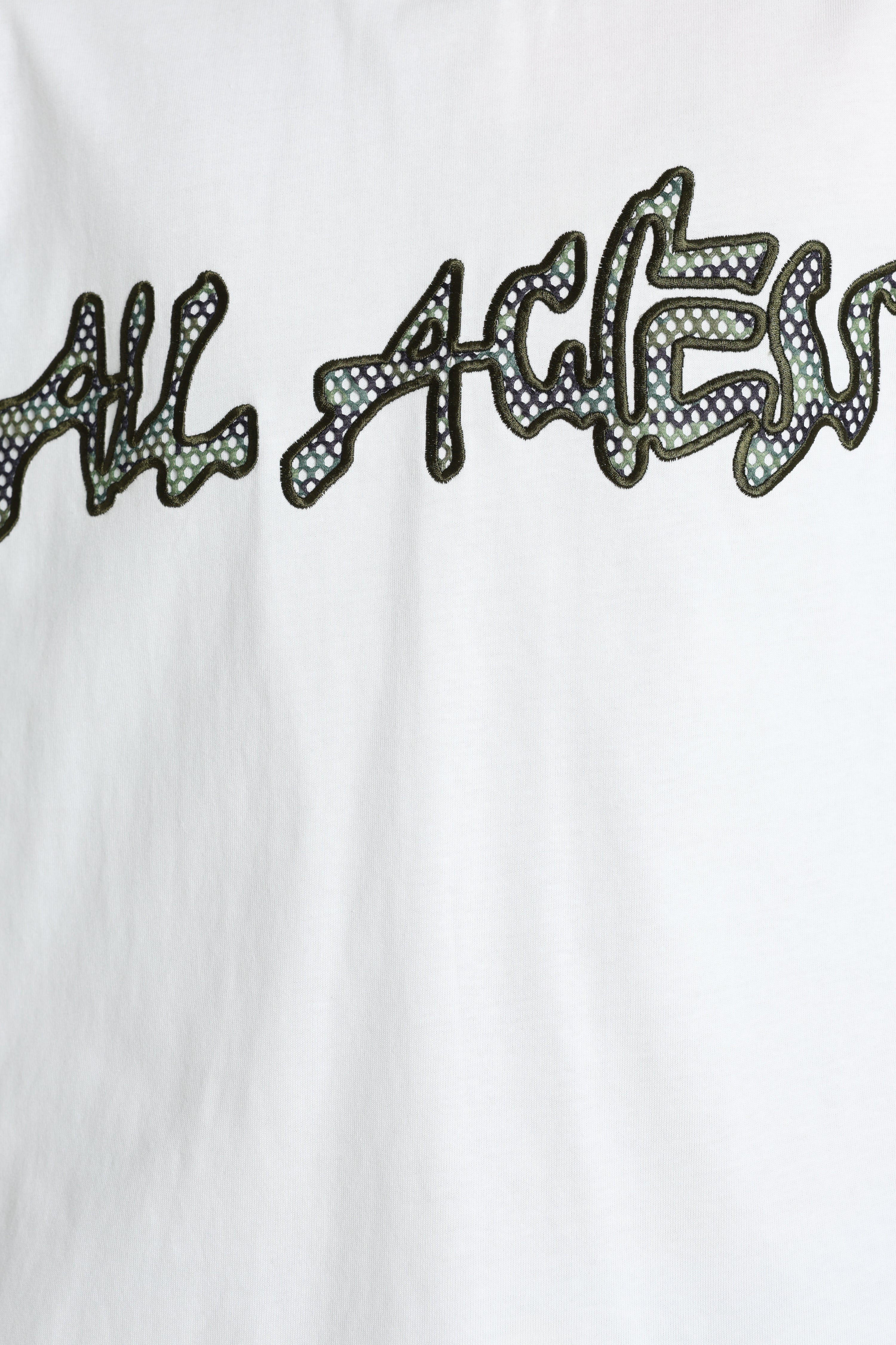 T-Shirt - Weiss + Grün Camouflage