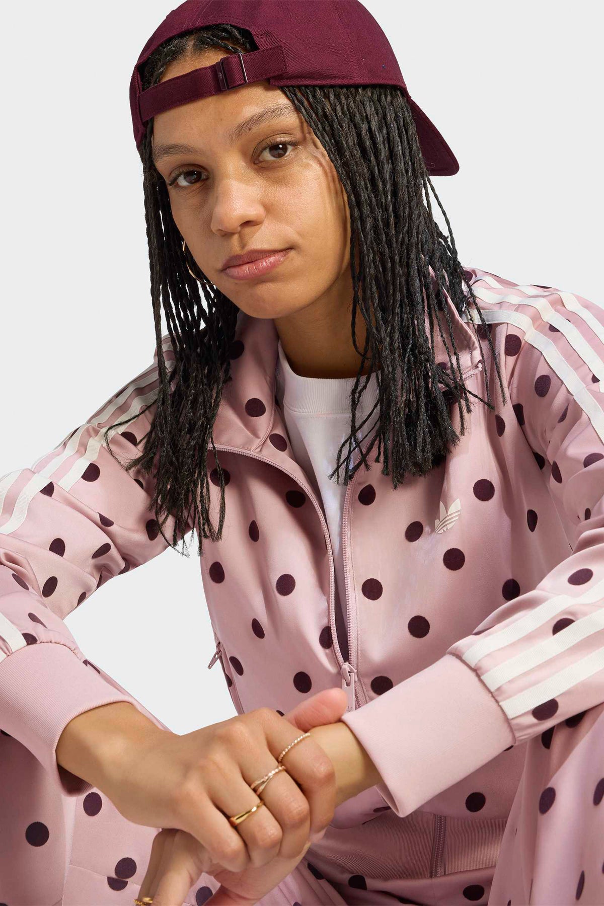 Veste de survêtement satinée - Dual Lilac