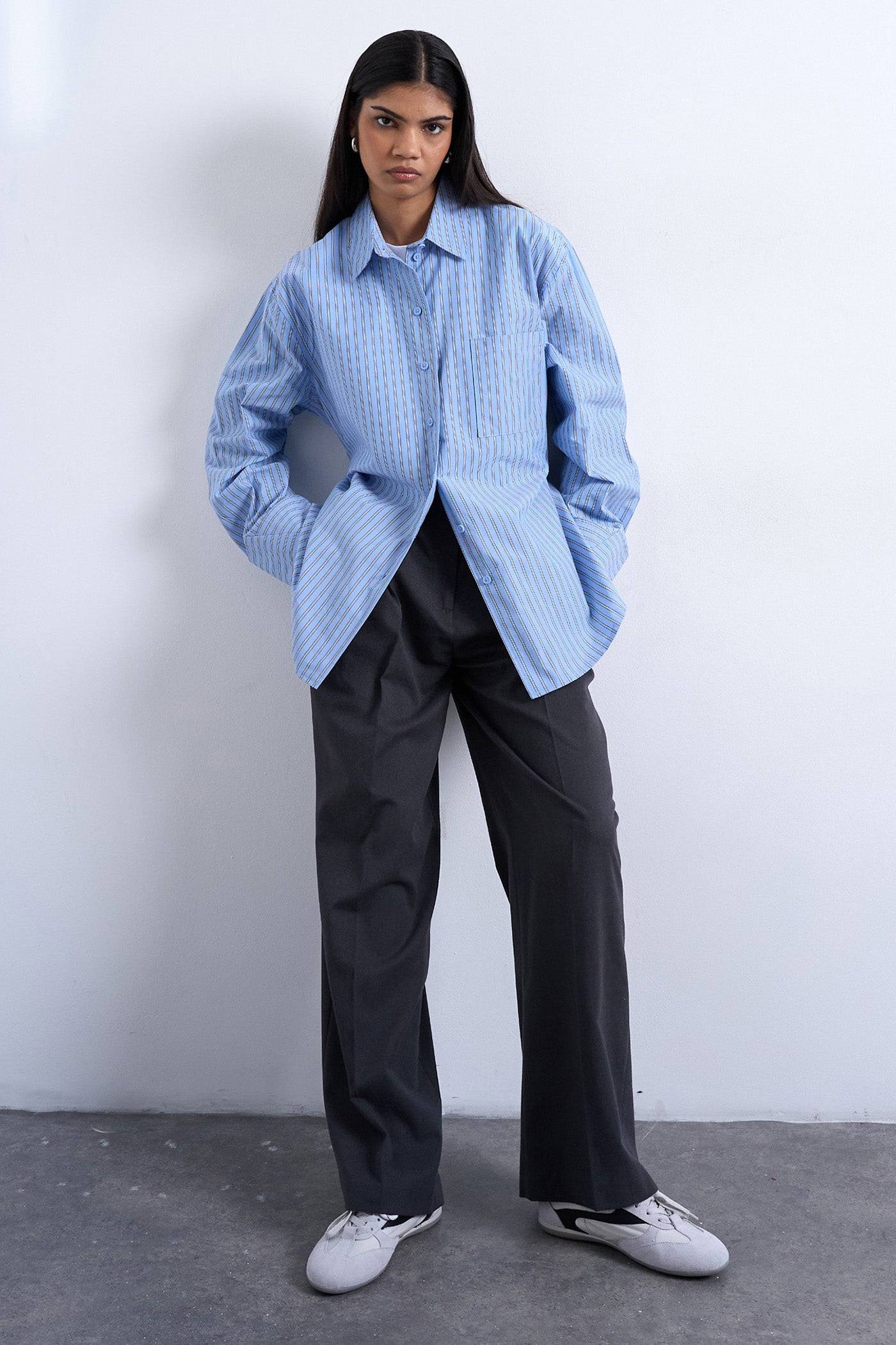 TSDEMI Oversize Hemd - Navy Blazer