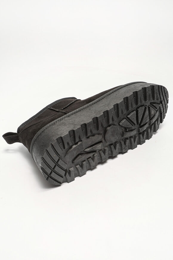 Gefütterte Plateau Stiefelette - Black