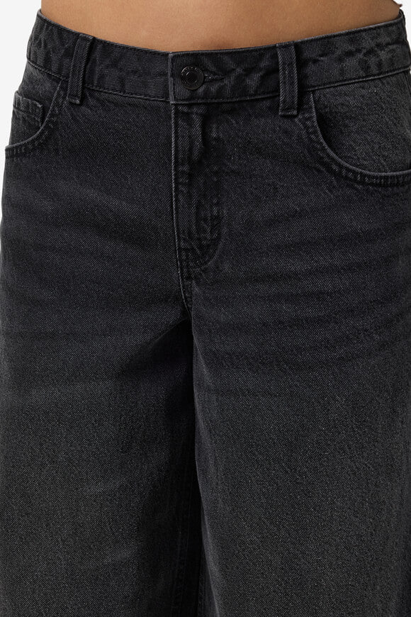 NMKETTIE Wide Leg Jeans L32 - Black Denim