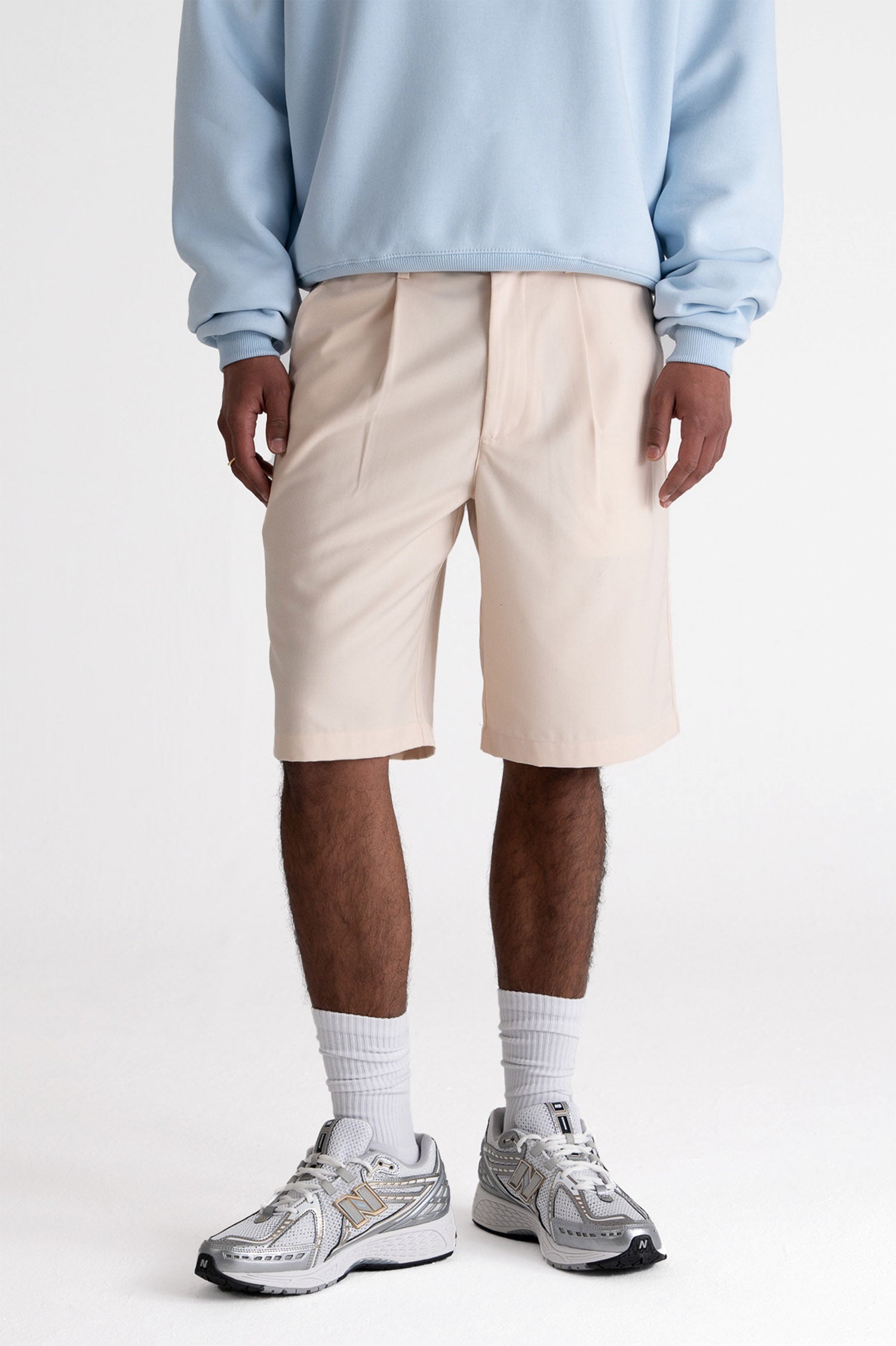 Short en tissu - Cream