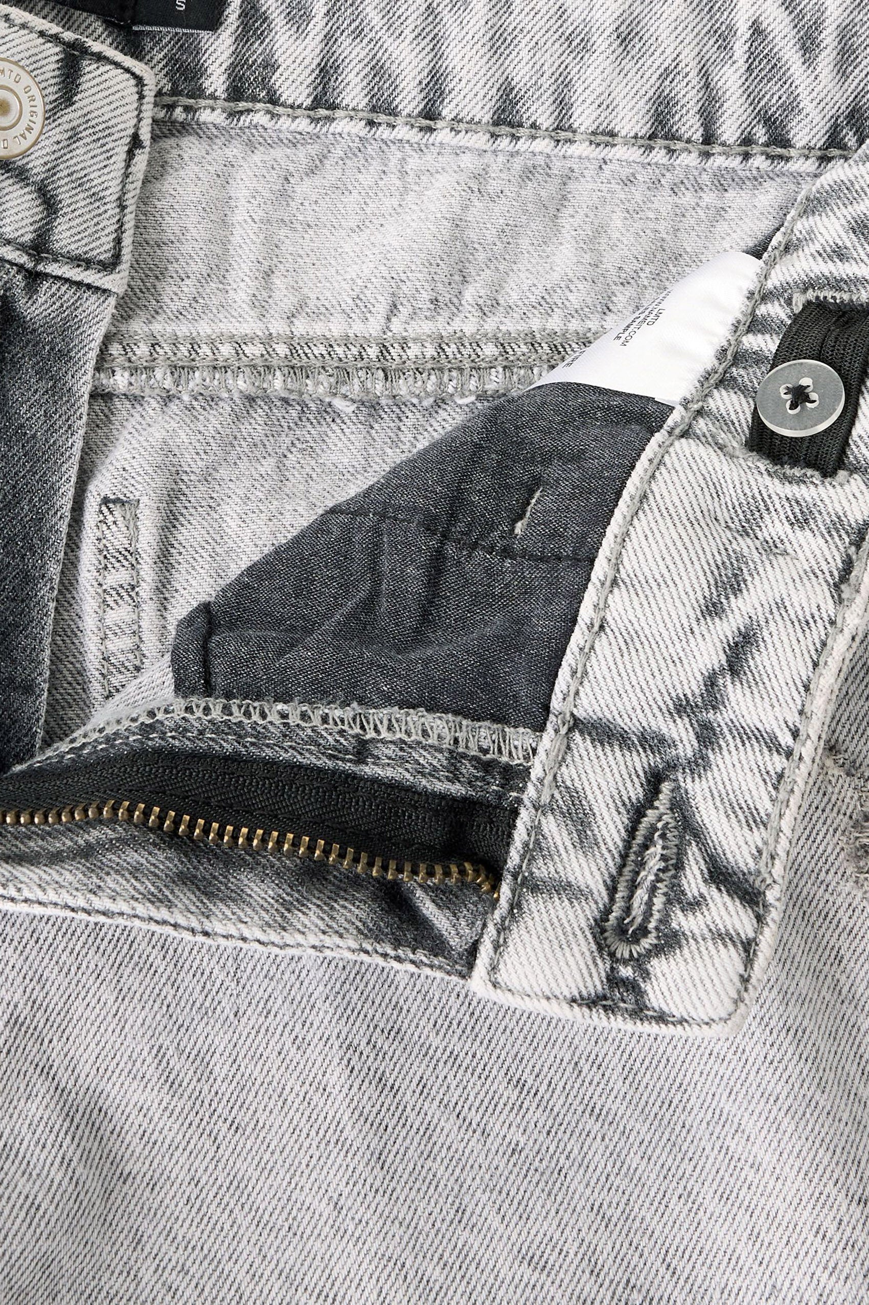 NLNBIRM Jeans Bermudashorts - Light Grey Denim