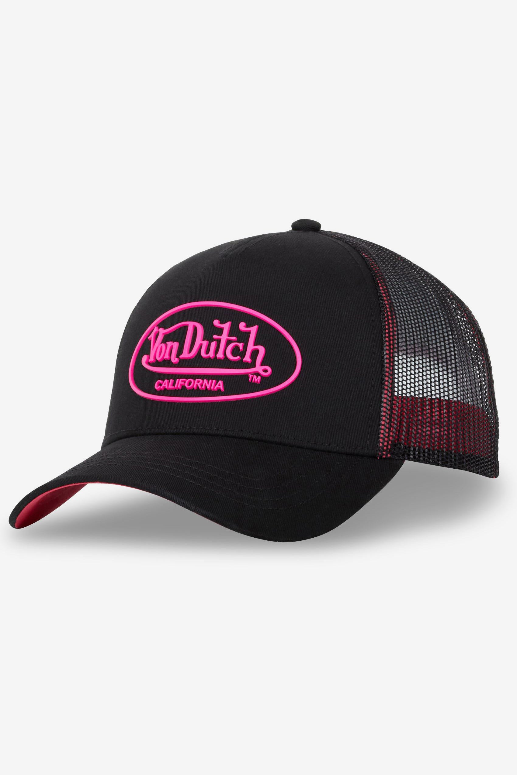 Trucker Cap / Snapback - Black + Pink