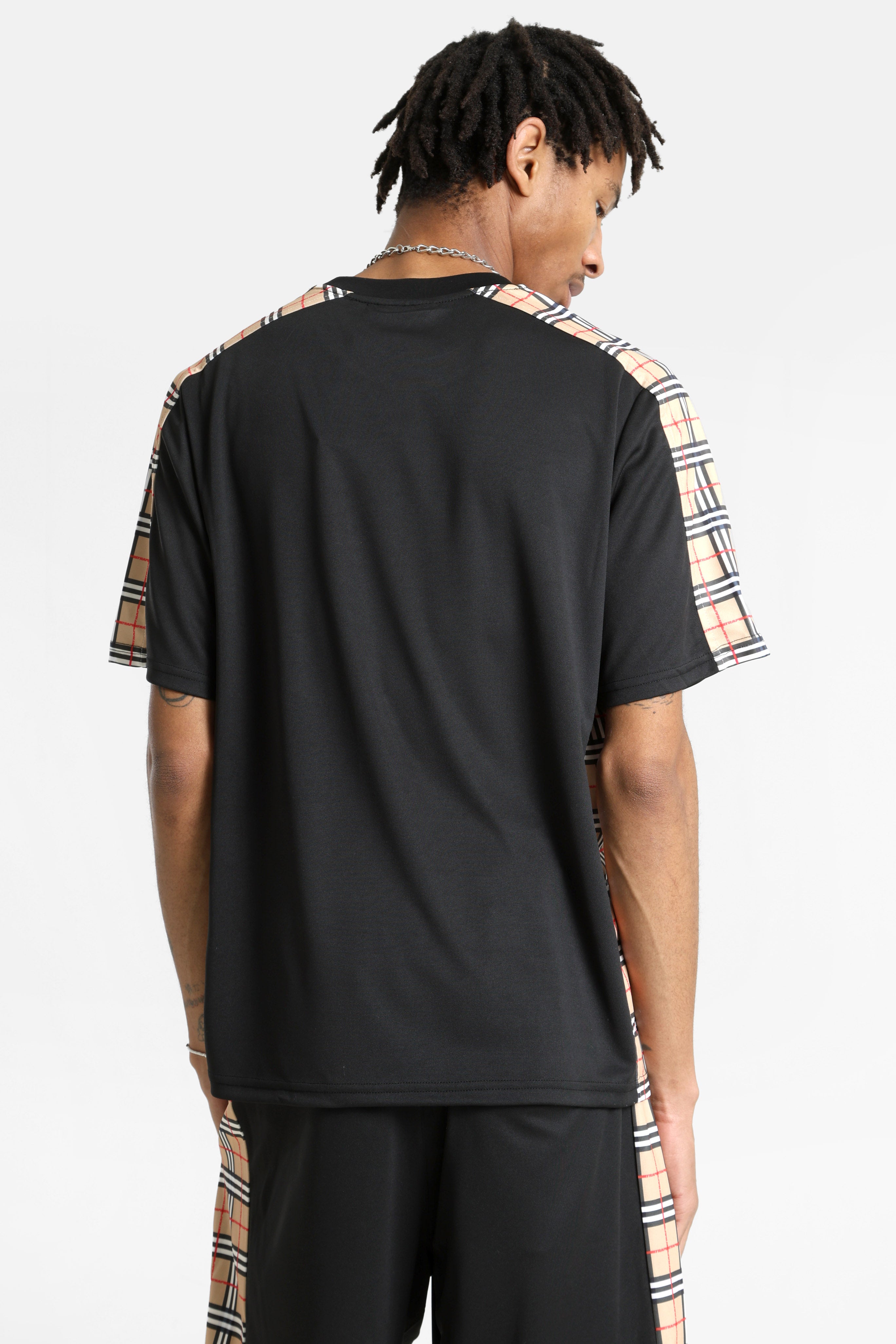 T-Shirt - Schwarz + Beige