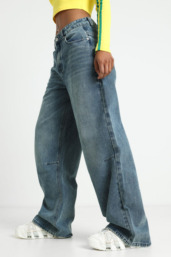 Baggy Jeans - Gewaschen Blau