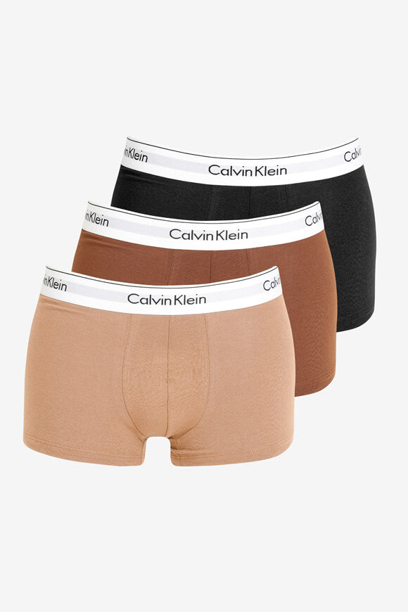 Dreierpack Boxershorts - Black + Warm Bronze + Cedar