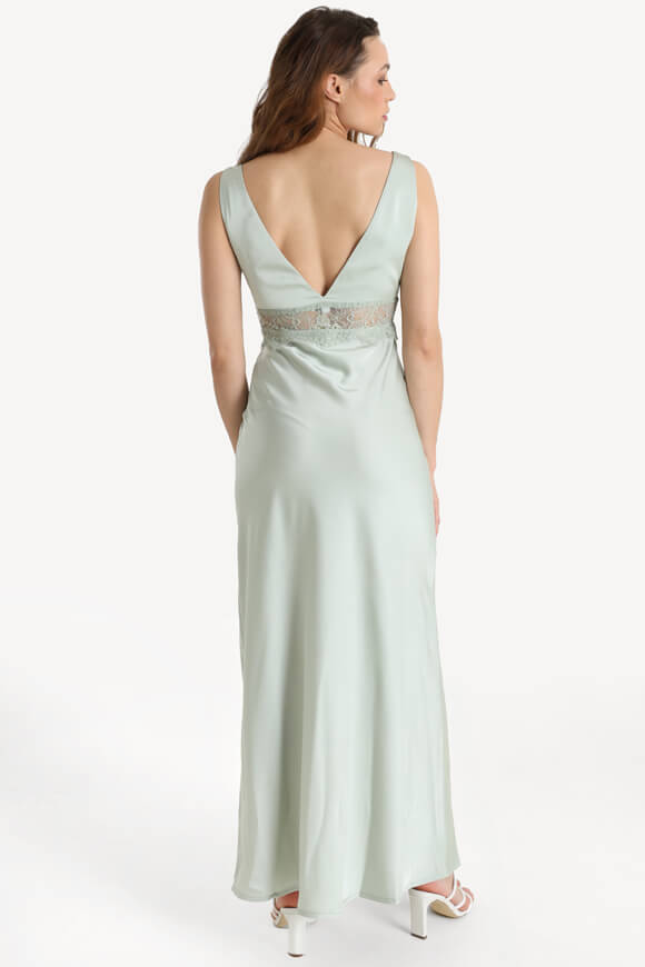 Maxi abito in raso - Salvia