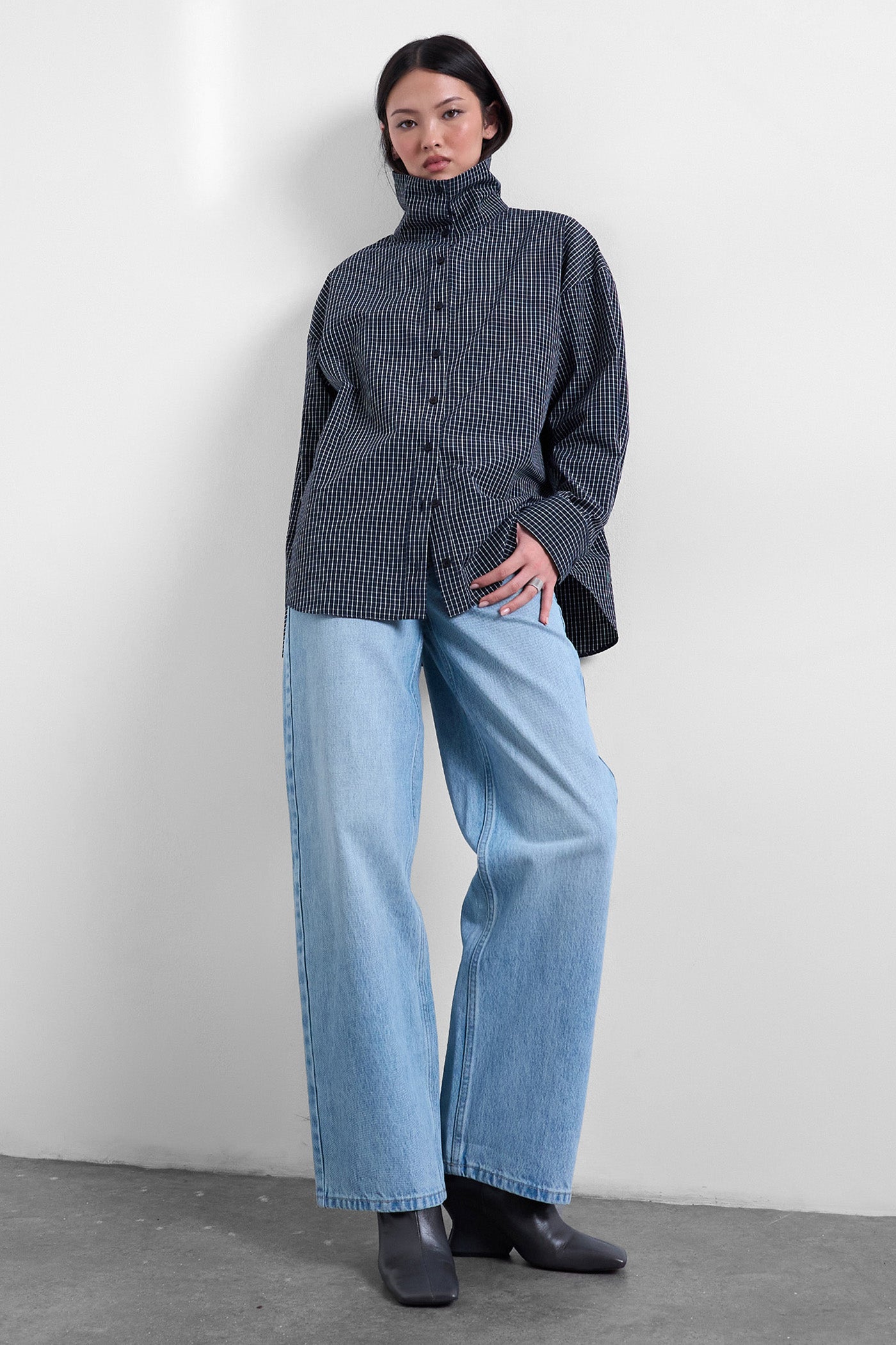 TSCINCH wide leg jeans L30 - Bleached Sand