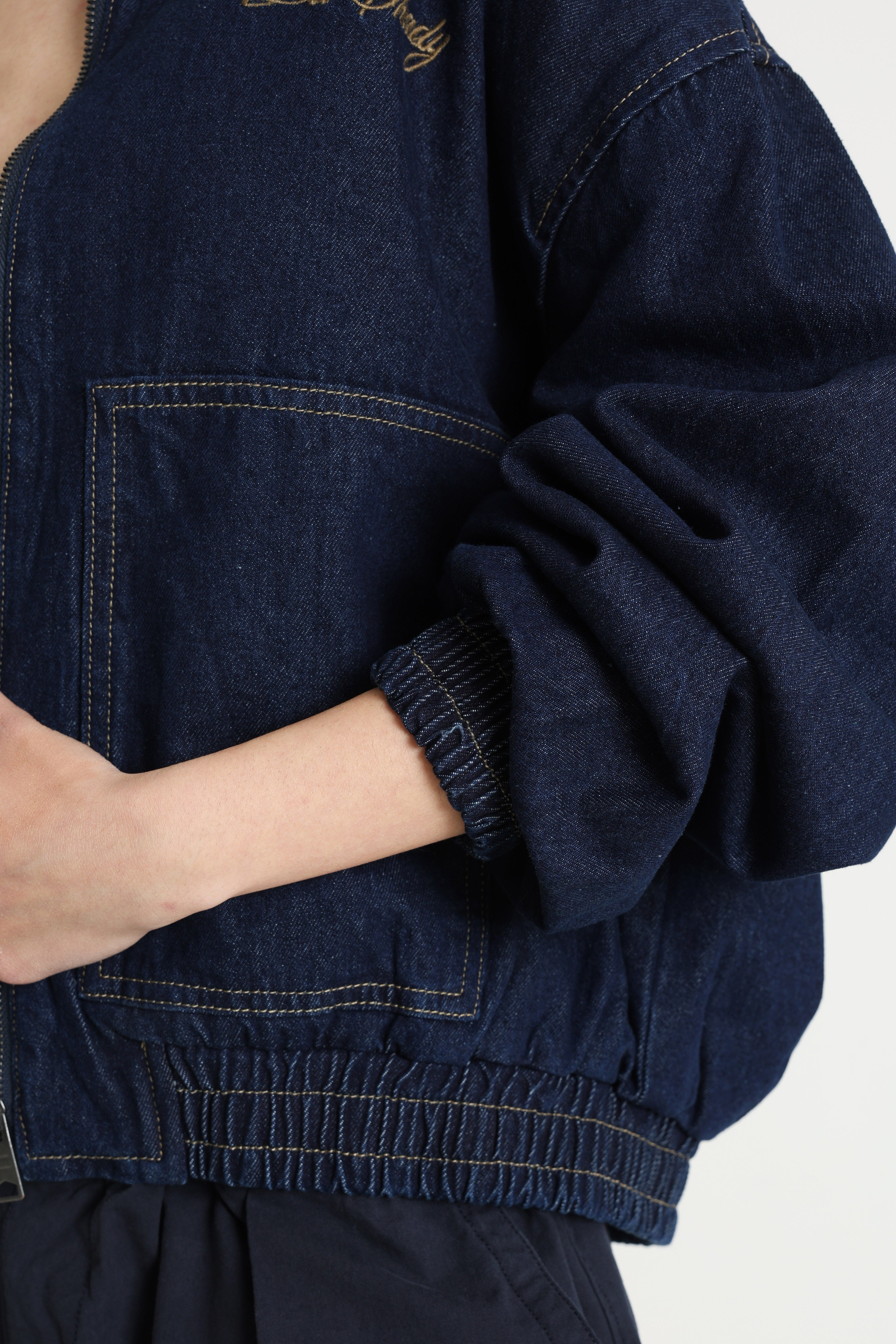 Oversize Jeansjacke - Raw Denim
