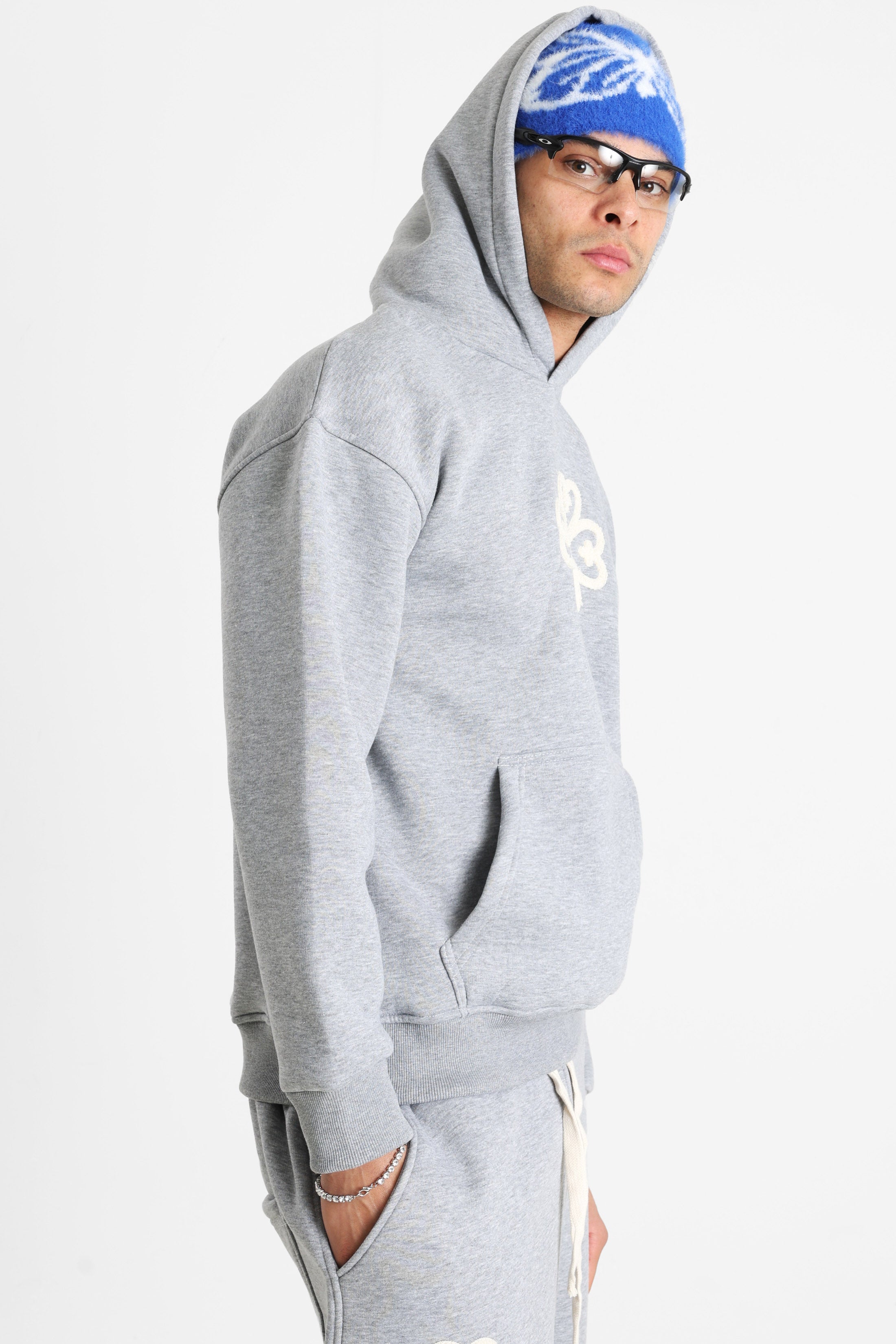 Kapuzensweatshirt - Grey