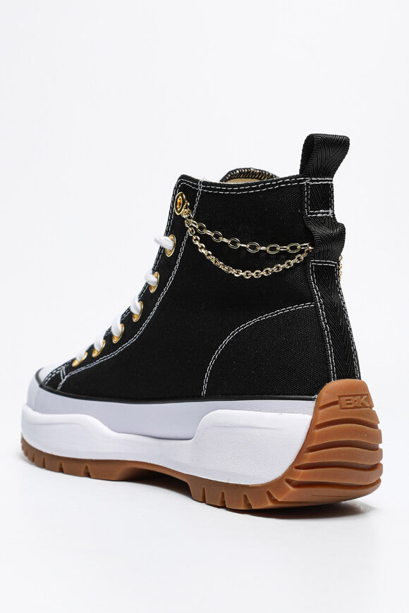 Kaya Fly sneakers plateau - Black + White